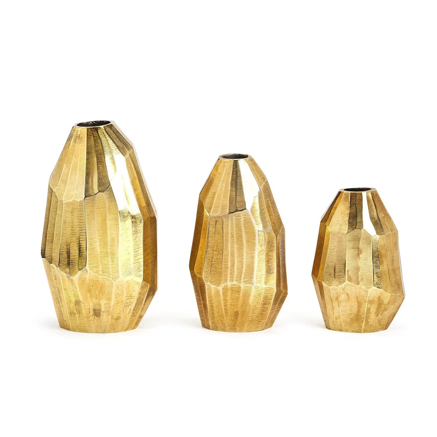 Hand Etched Vase Set Of 6 By Tozai Home - Image 2