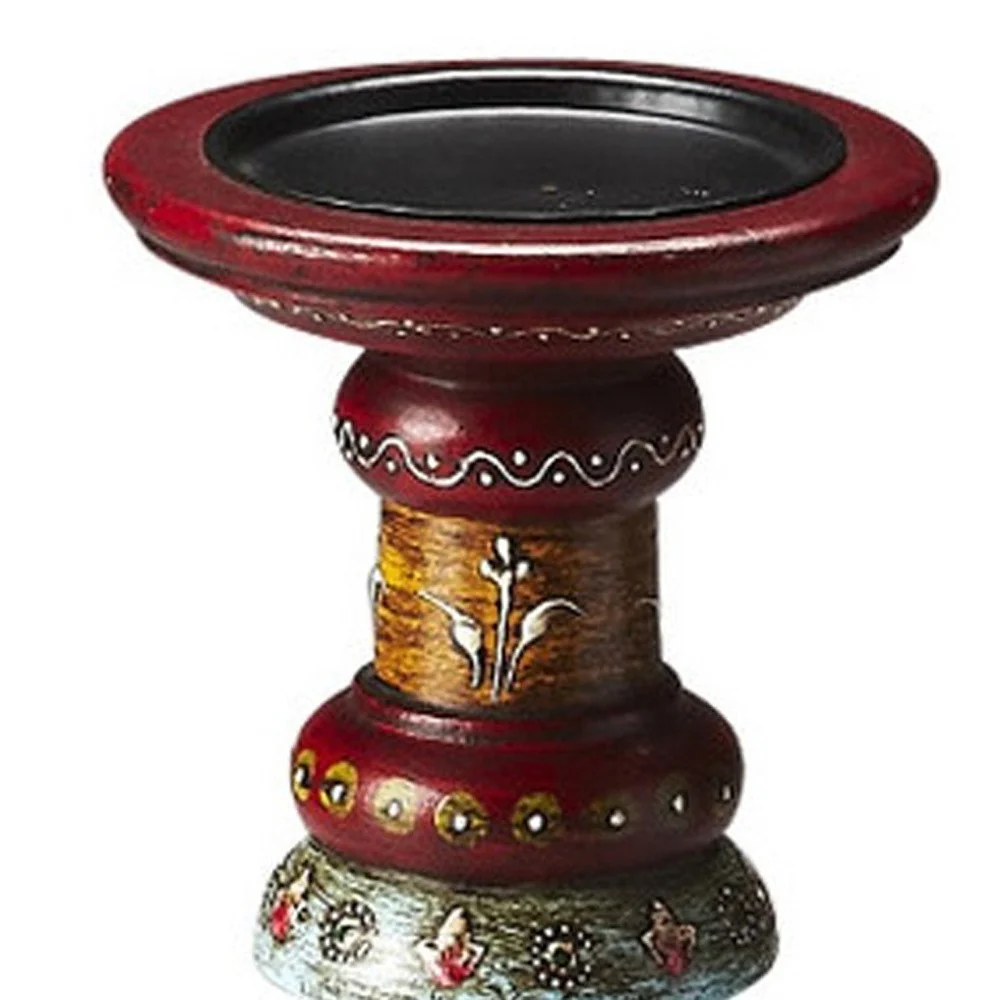 Hand Painted Candle Holder By Homeroots - Image 4