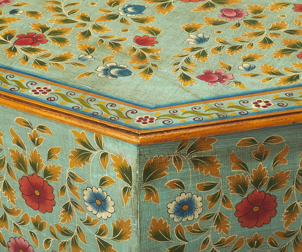 Hand Painted Coffee Table By Homeroots - Image 3