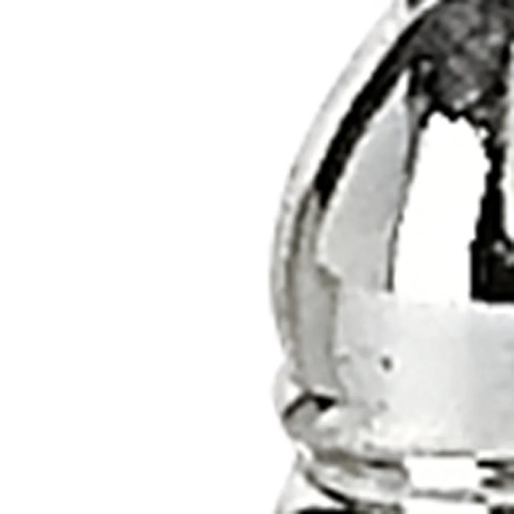 Handcrafted Optical Crystal And Silver Square Size Salt And Pepper Shakers By Homeroots - Image 5