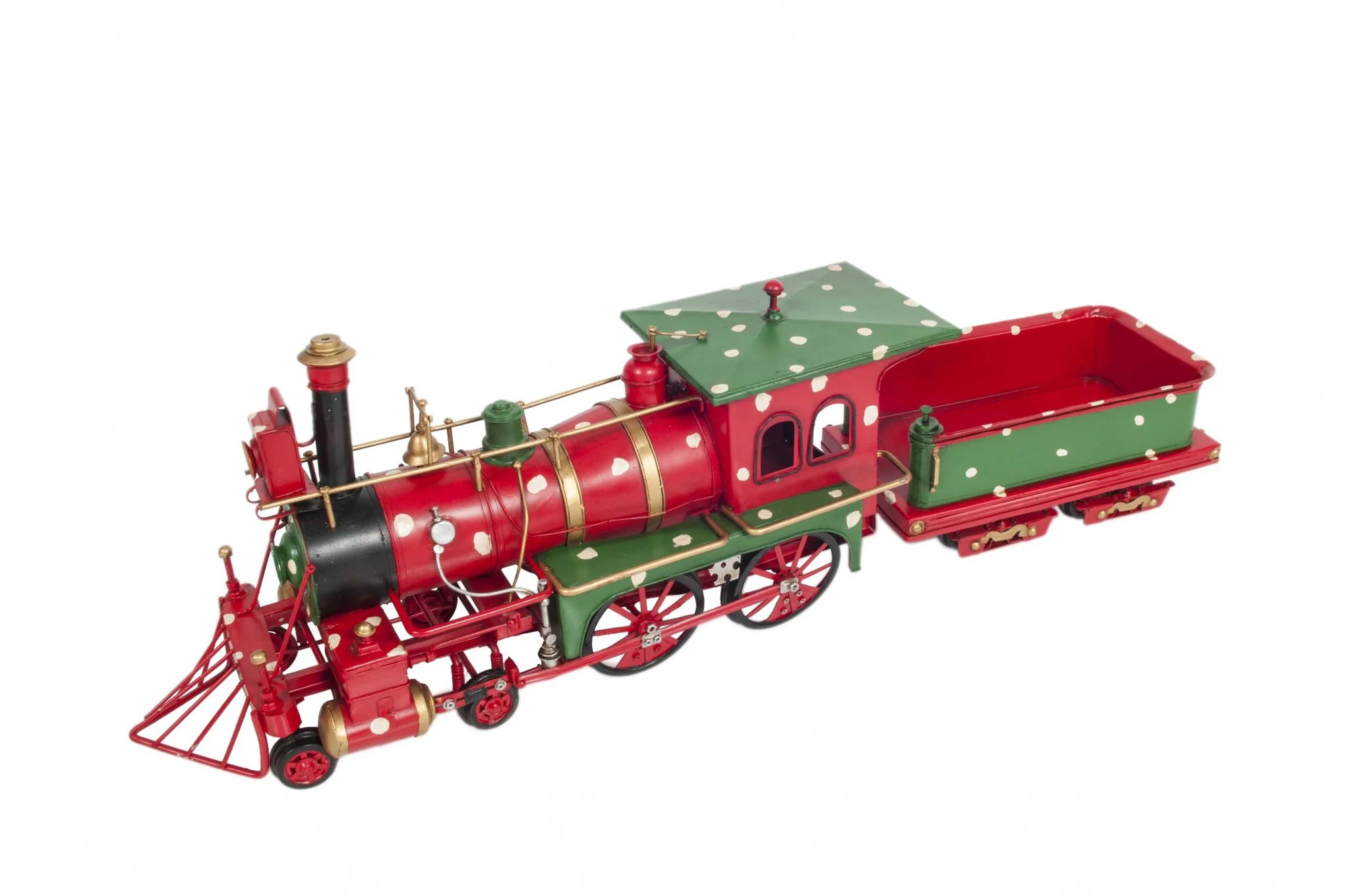 Handmade Tin Christmas Train Model By Homeroots - Image 2