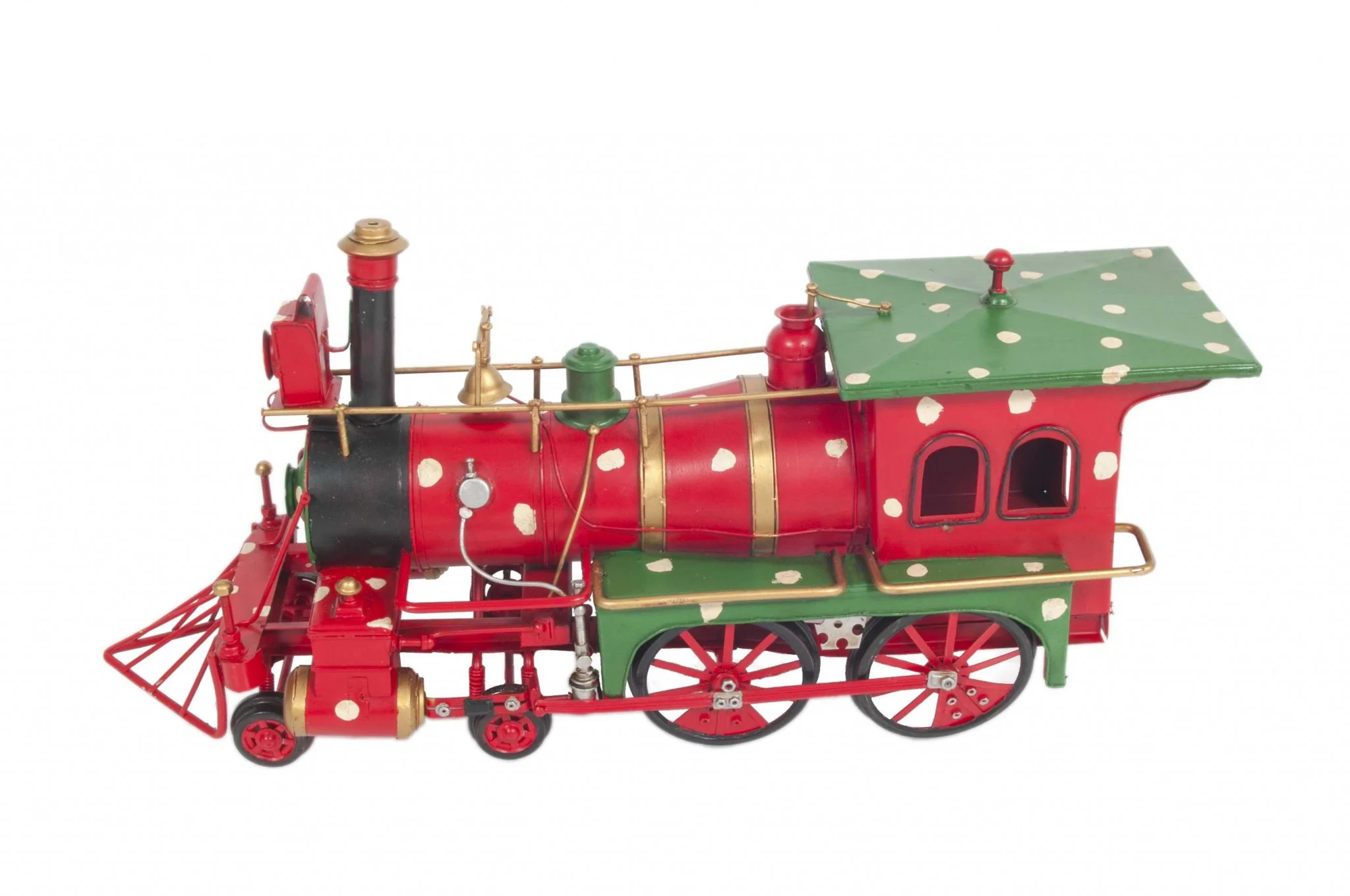 Handmade Tin Christmas Train Model By Homeroots - Image 3