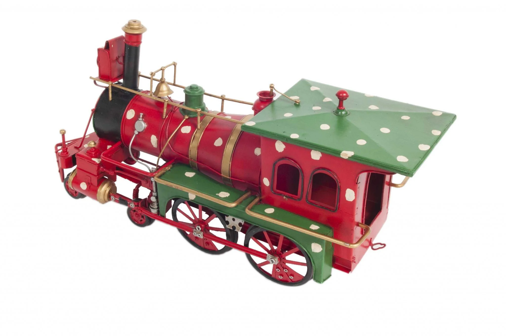 Handmade Tin Christmas Train Model By Homeroots - Image 4
