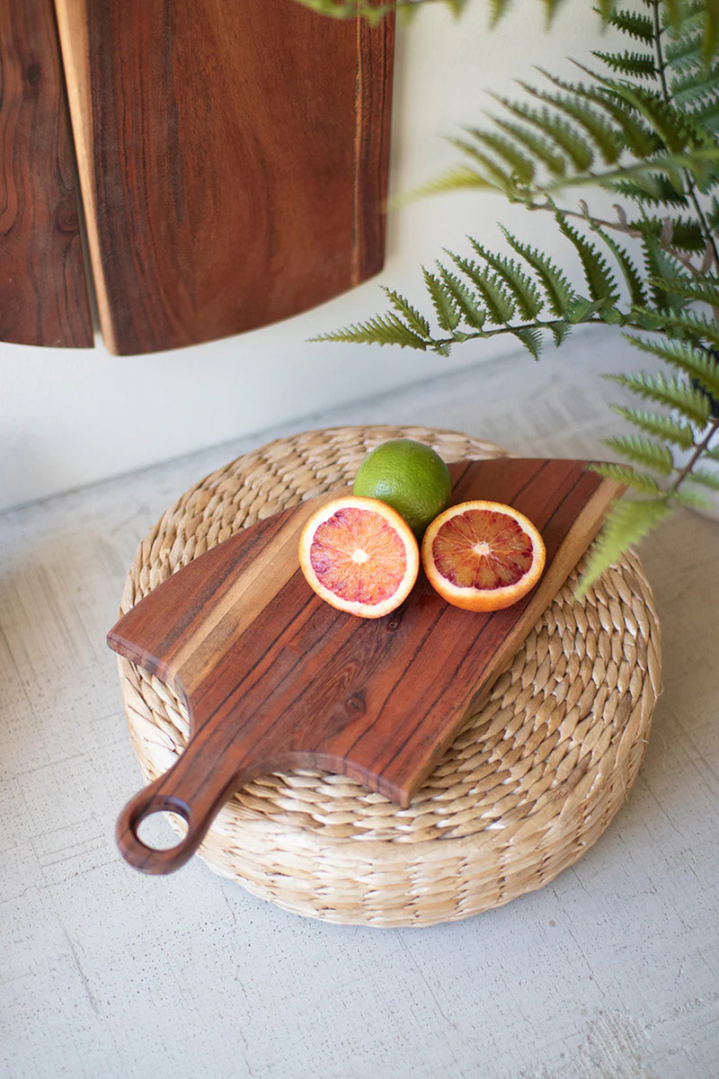 Hanging Acacia Wood Cutting Boards By Kalalou - Image 2