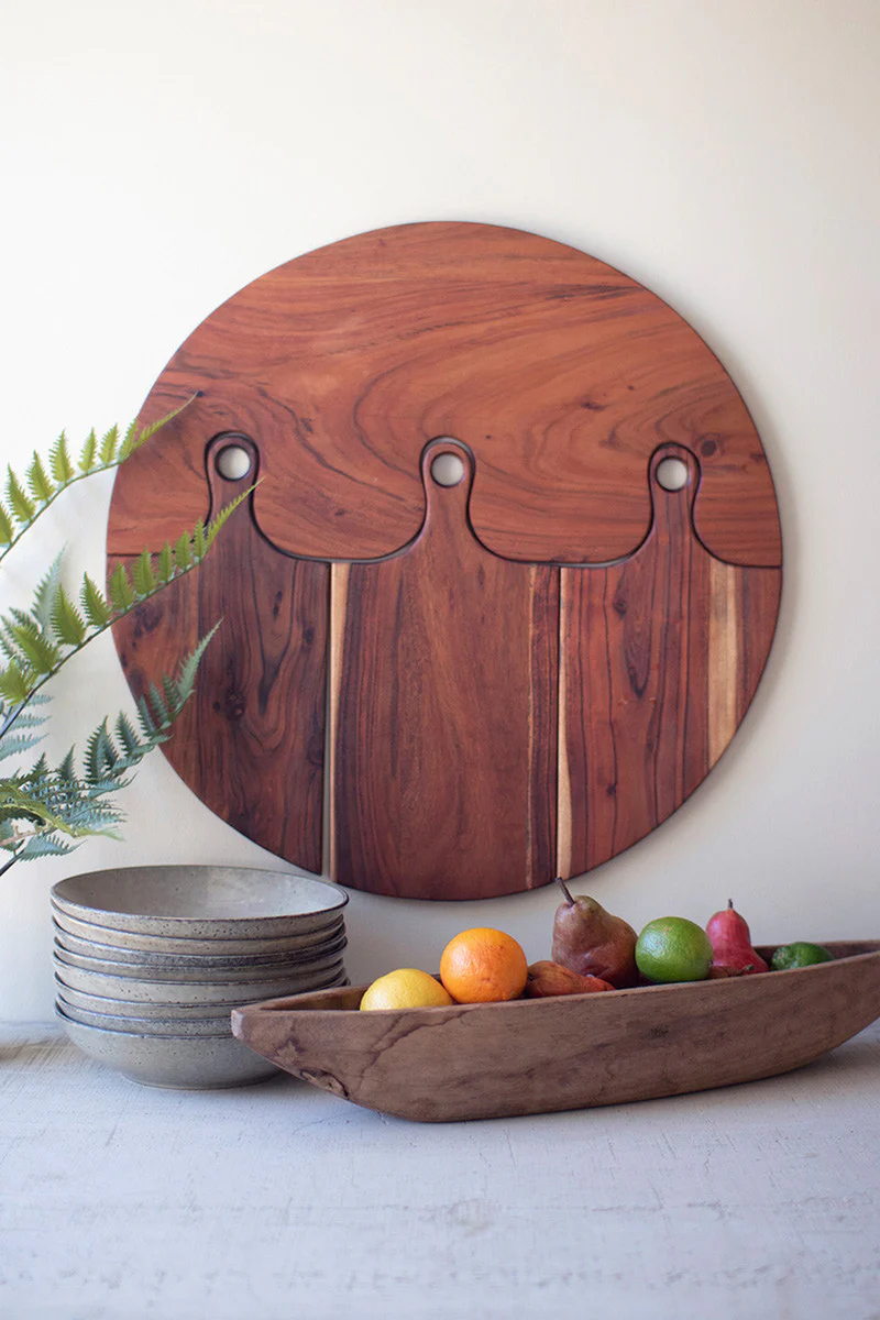 Hanging Acacia Wood Cutting Boards By Kalalou - Image 4
