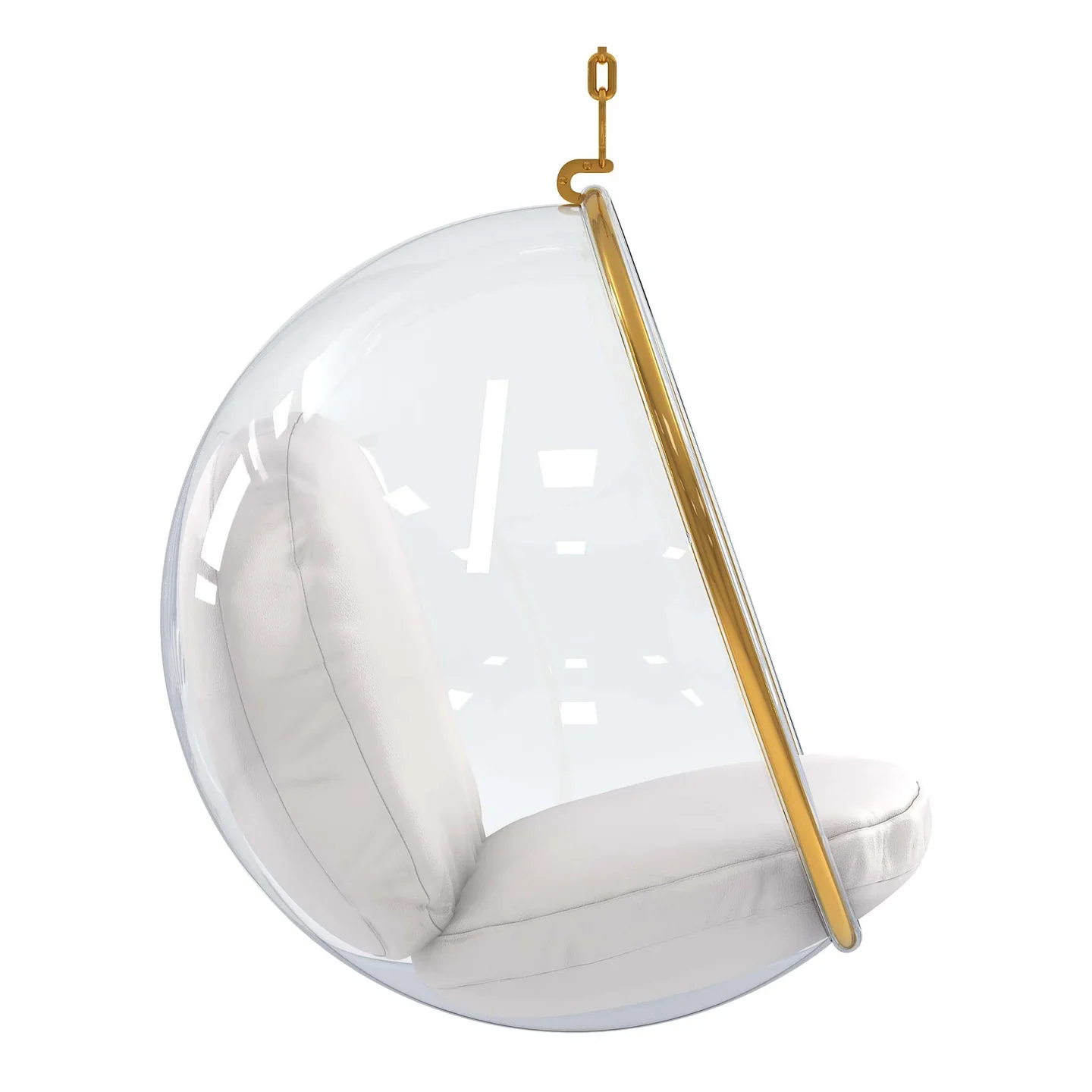 Hanging Bubble Chair, Gold By World Modern Design - Image 4