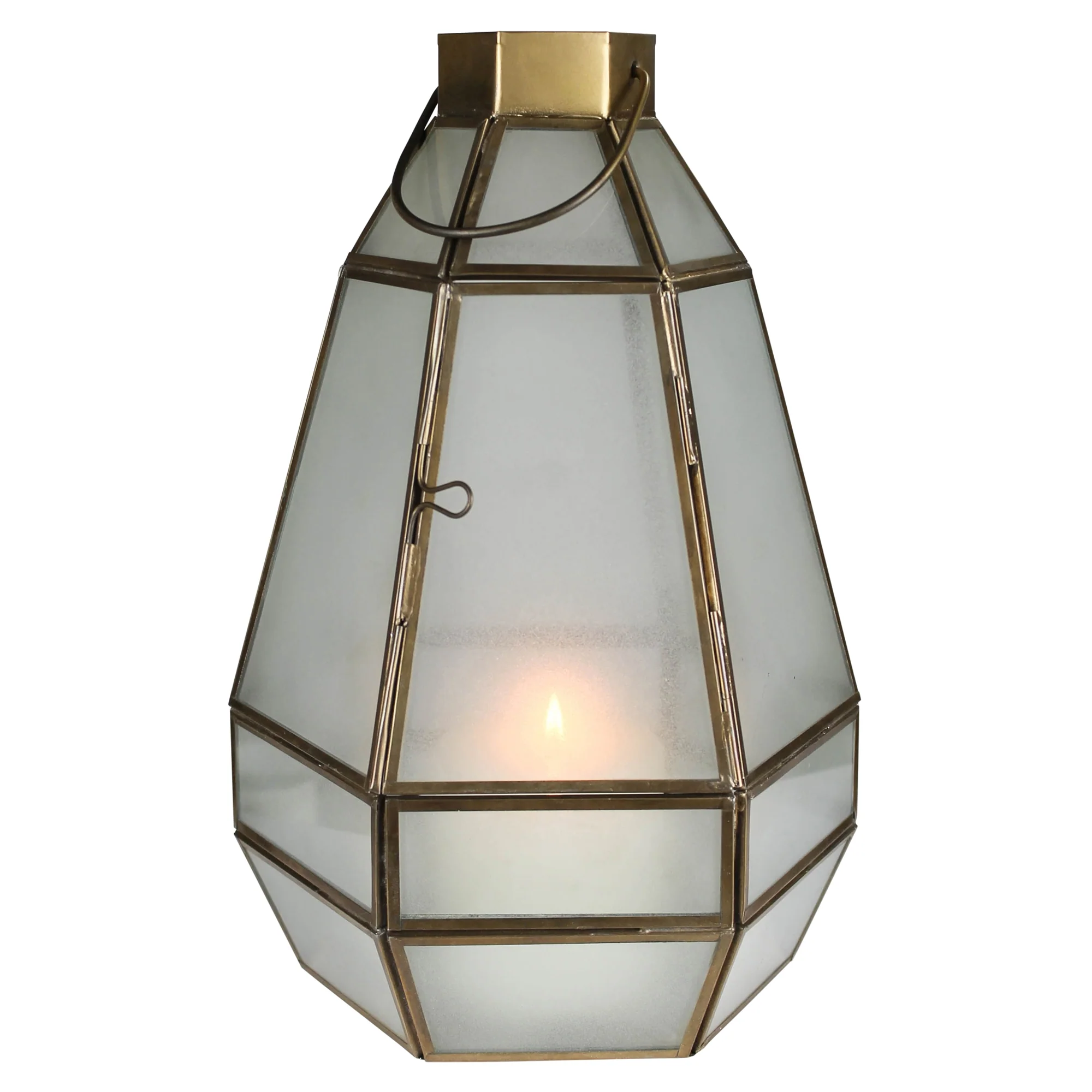 Hans Leaded Glass Lantern Set Of 2 By HomArt - Image 4