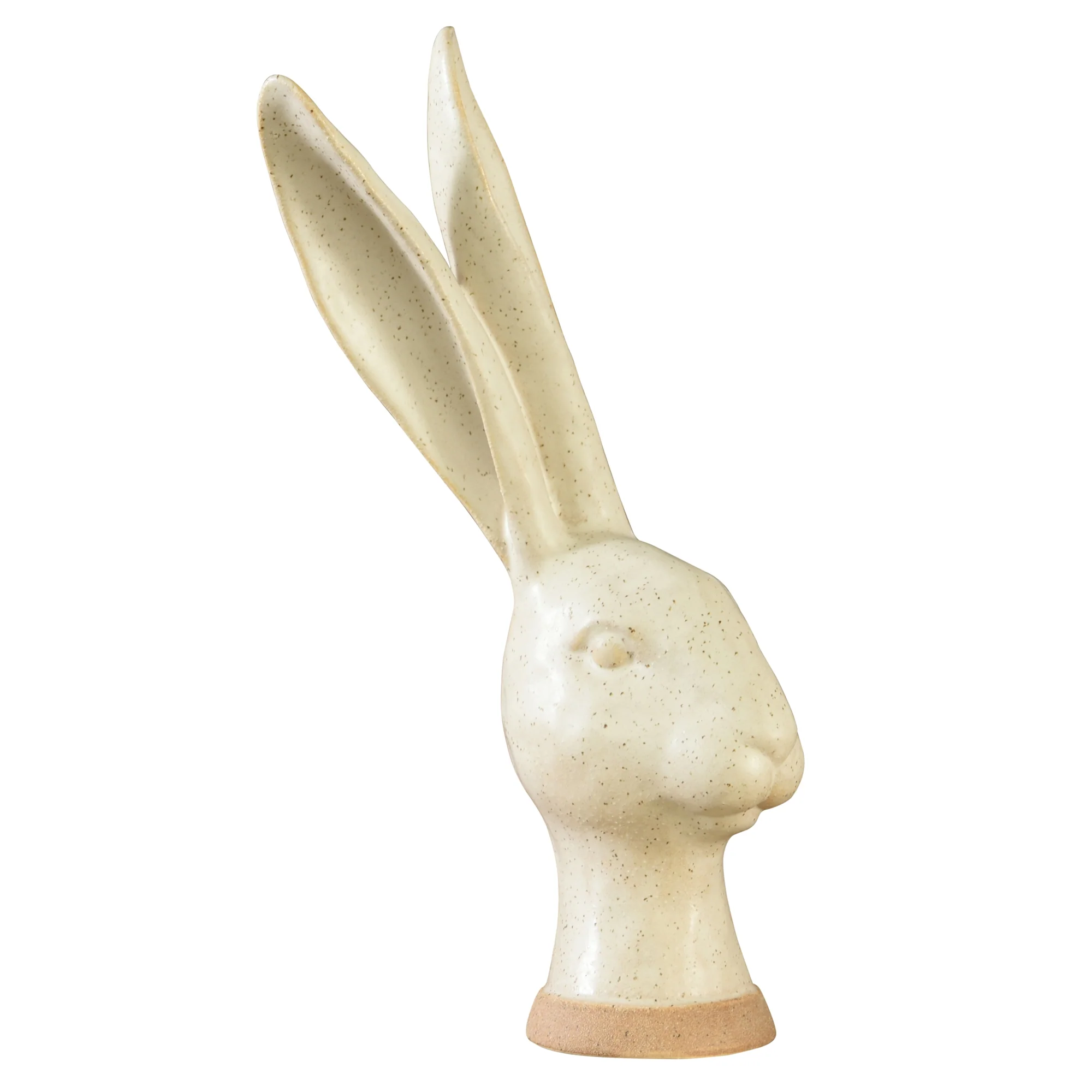 Hare Head, Ceramic - Large - Matte White Set Of 2 By HomArt - Image 2
