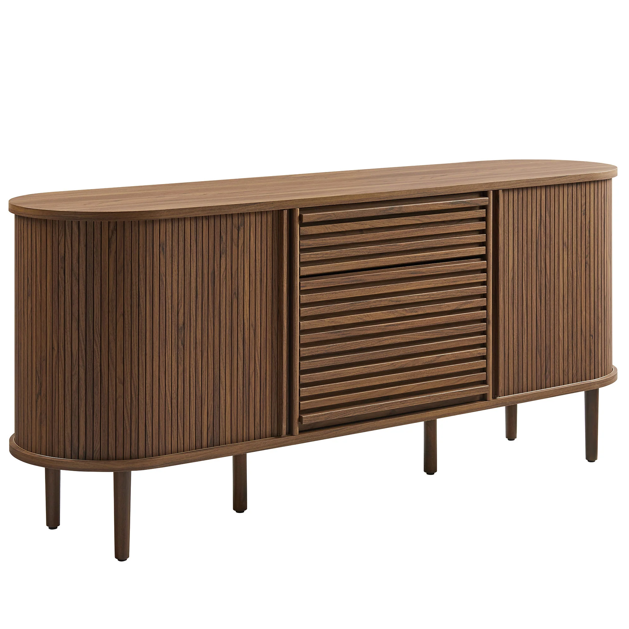 Harlan 67" Fluted Oval Sideboard Cabinet by Modway - Image 2