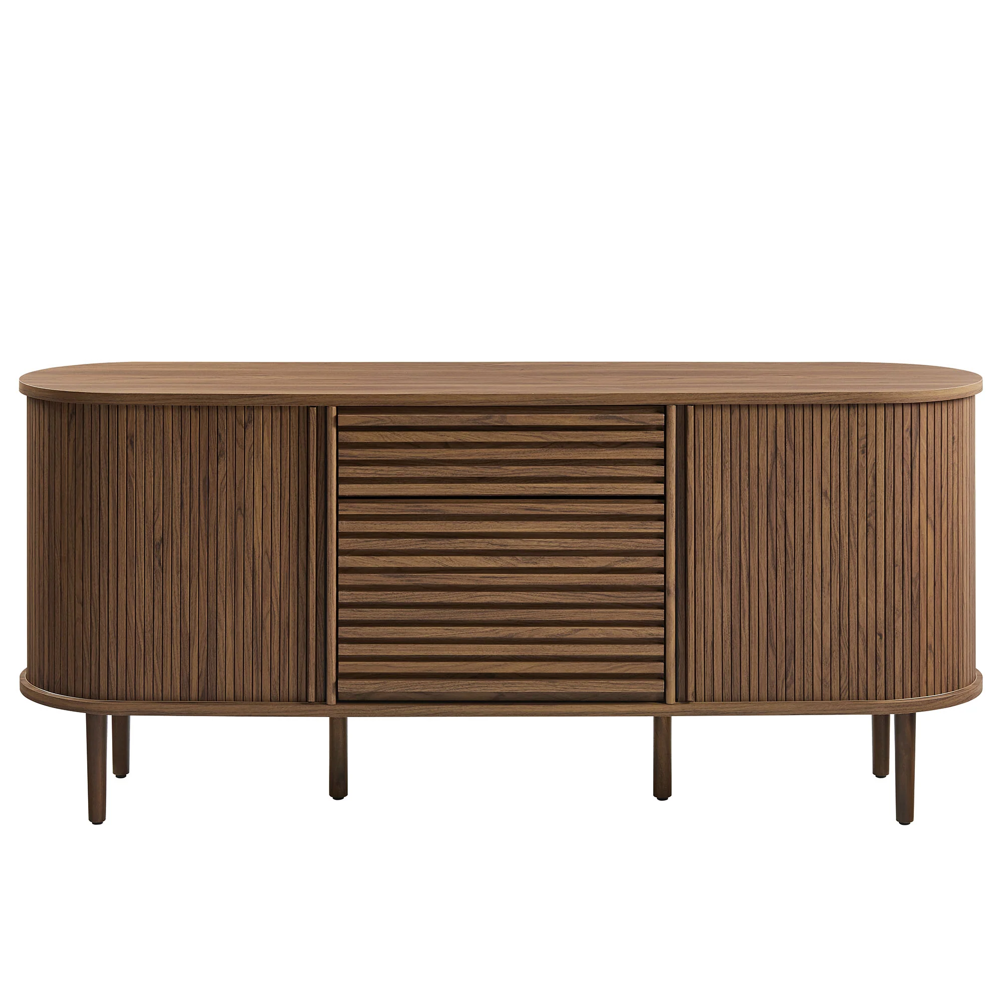 Harlan 67" Fluted Oval Sideboard Cabinet by Modway - Image 4