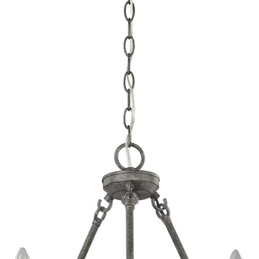 Harlow 3-Light Ash Chandelier By Homeroots - Image 3