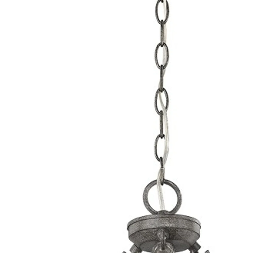 Harlow 3-Light Ash Chandelier By Homeroots - Image 4