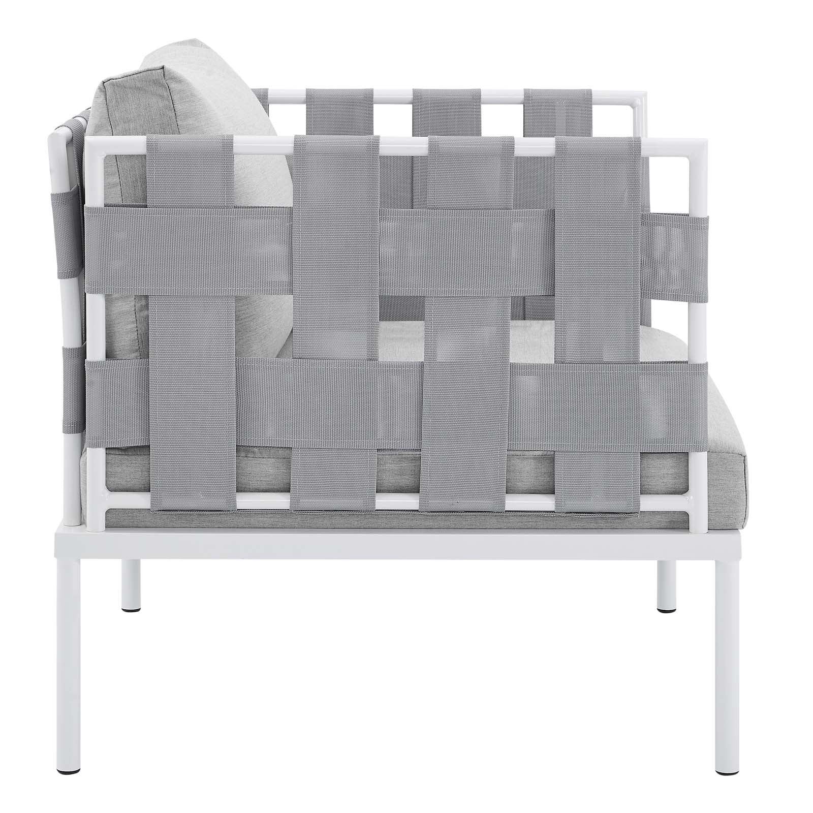 Harmony 10-Piece  Sunbrella® Outdoor Patio Aluminum Sectional Sofa Set By Modway - EEI-4953 - Image 11