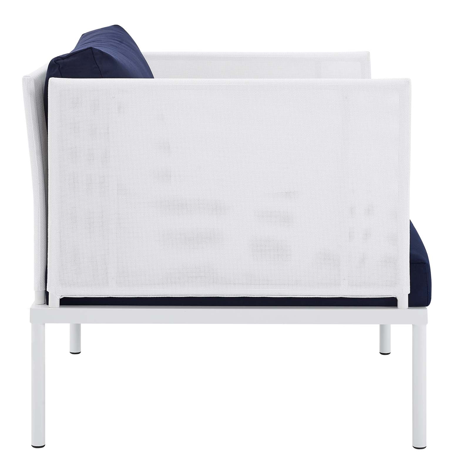 Harmony 3-Piece  Sunbrella® Outdoor Patio Aluminum Seating Set By Modway - EEI-4686 - Image 4