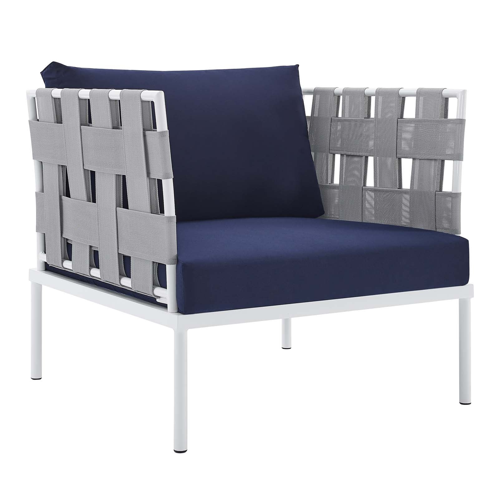 Harmony 3-Piece  Sunbrella® Outdoor Patio Aluminum Seating Set By Modway - EEI-4687 - Image 12