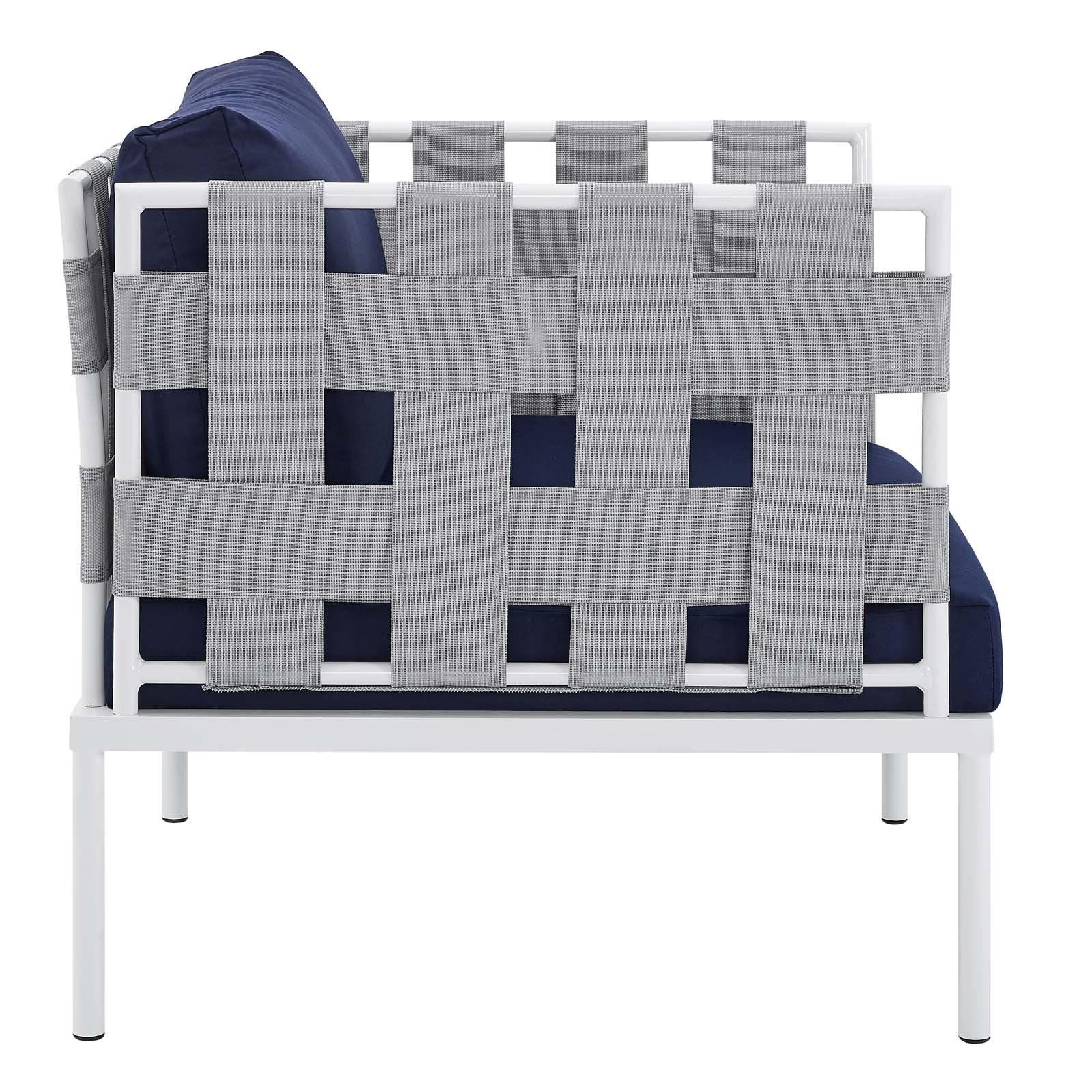Harmony 3-Piece  Sunbrella® Outdoor Patio Aluminum Seating Set By Modway - EEI-4687 - Image 13