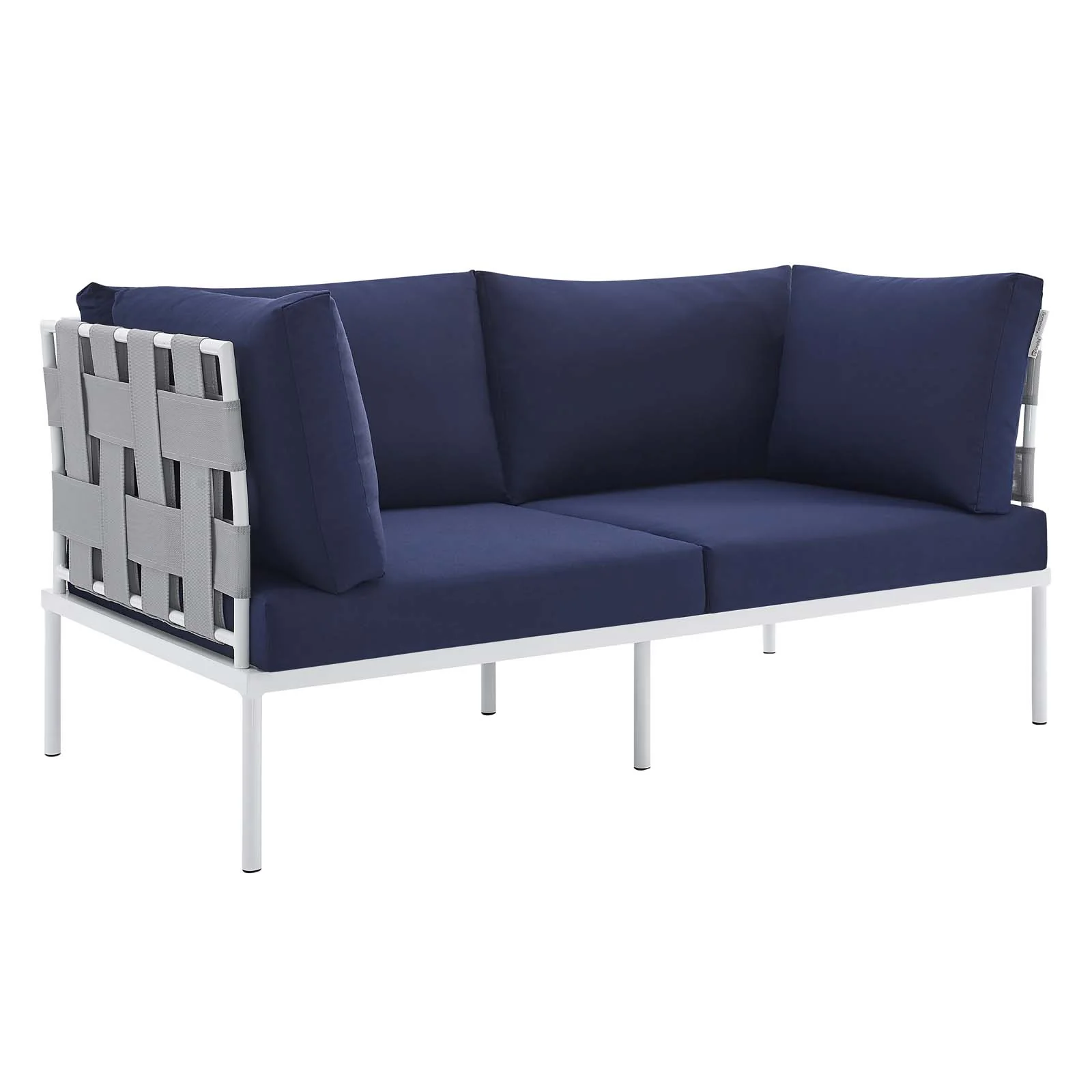 Harmony 4-Piece  Sunbrella® Outdoor Patio Aluminum Seating Set By Modway - EEI-4691 - Image 18