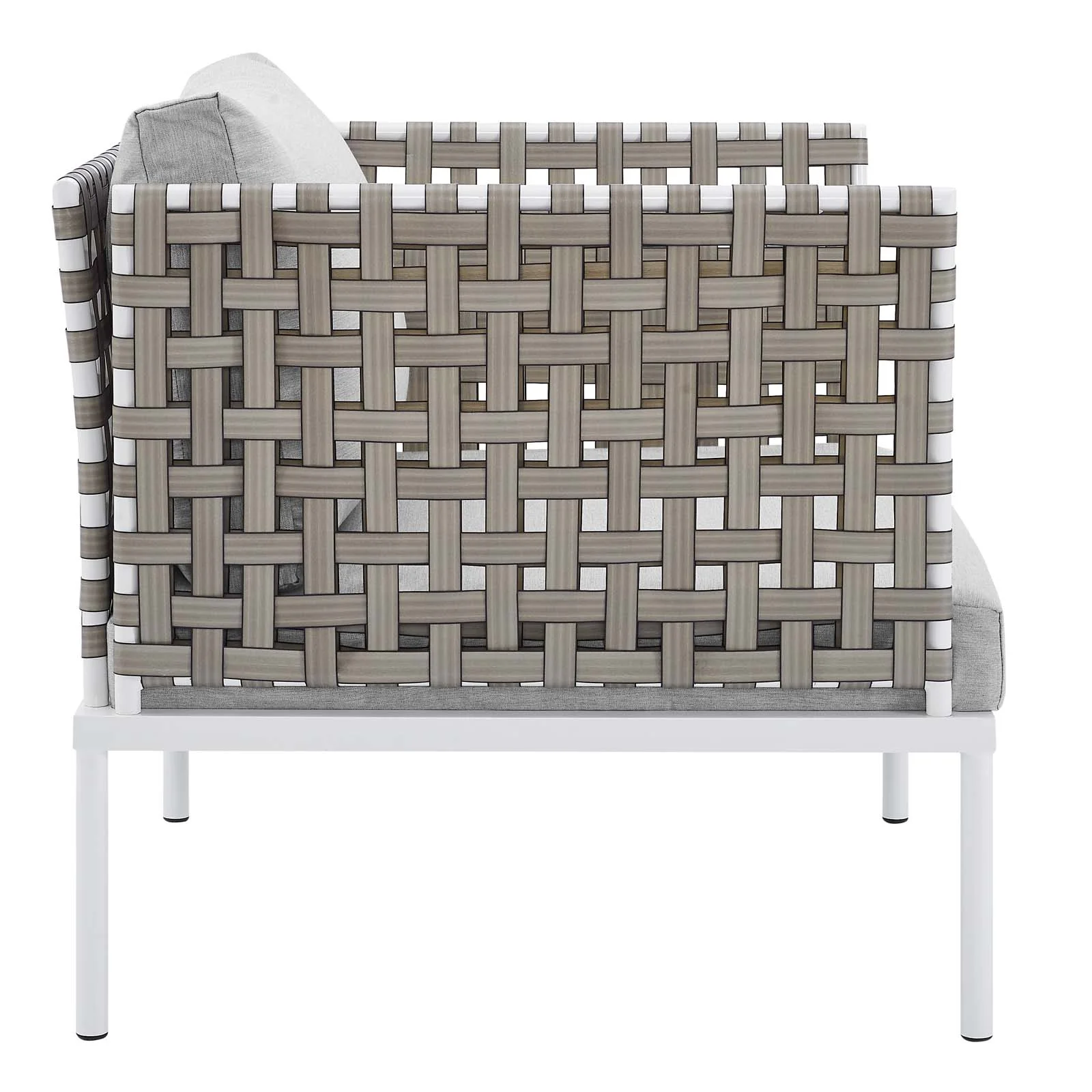 Harmony 5-Piece  Sunbrella® Basket Weave Outdoor Patio Aluminum Seating Set By Modway - EEI-4693 - Image 13