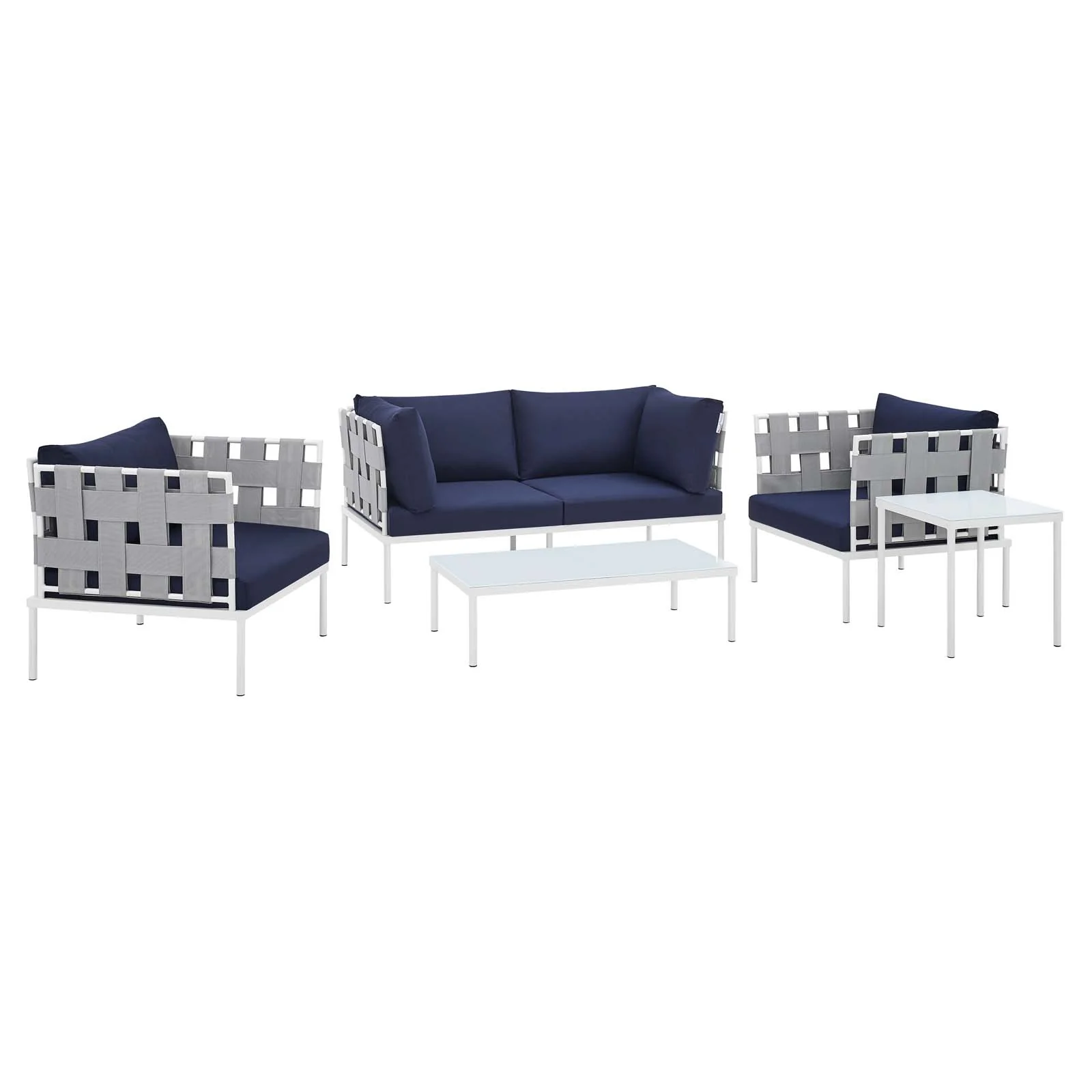 Harmony 5-Piece  Sunbrella® Outdoor Patio Aluminum Furniture Set By Modway - EEI-4925 - Image 16