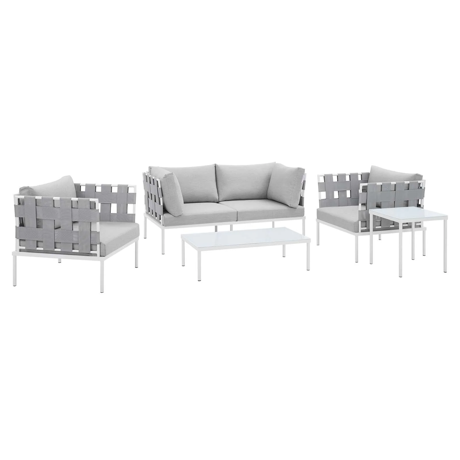 Harmony 5-Piece  Sunbrella® Outdoor Patio Aluminum Furniture Set By Modway - EEI-4925 - Image 2
