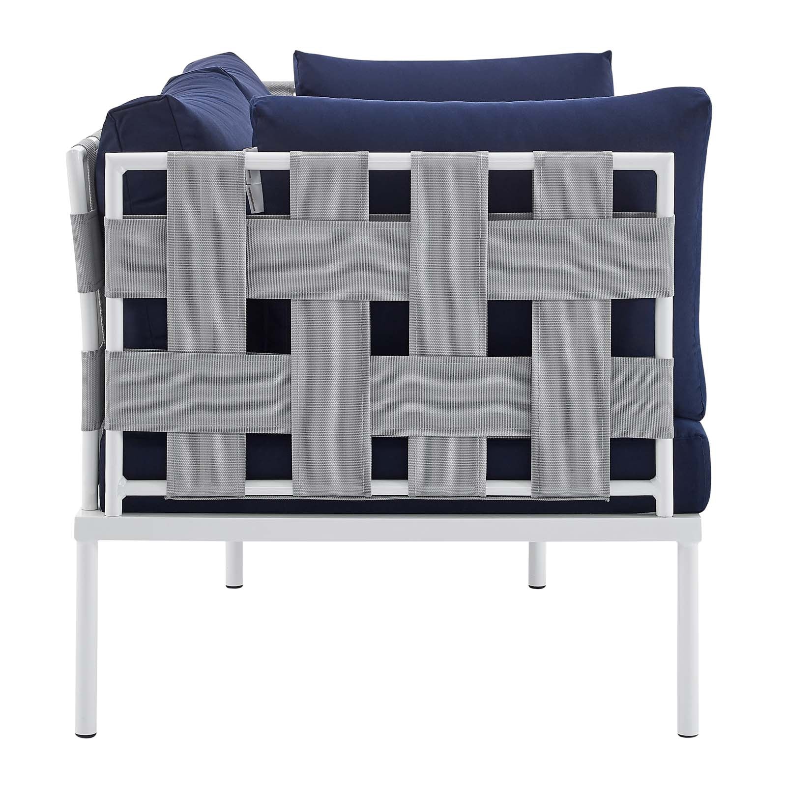 Harmony 5-Piece  Sunbrella® Outdoor Patio Aluminum Furniture Set By Modway - EEI-4925 - Image 25