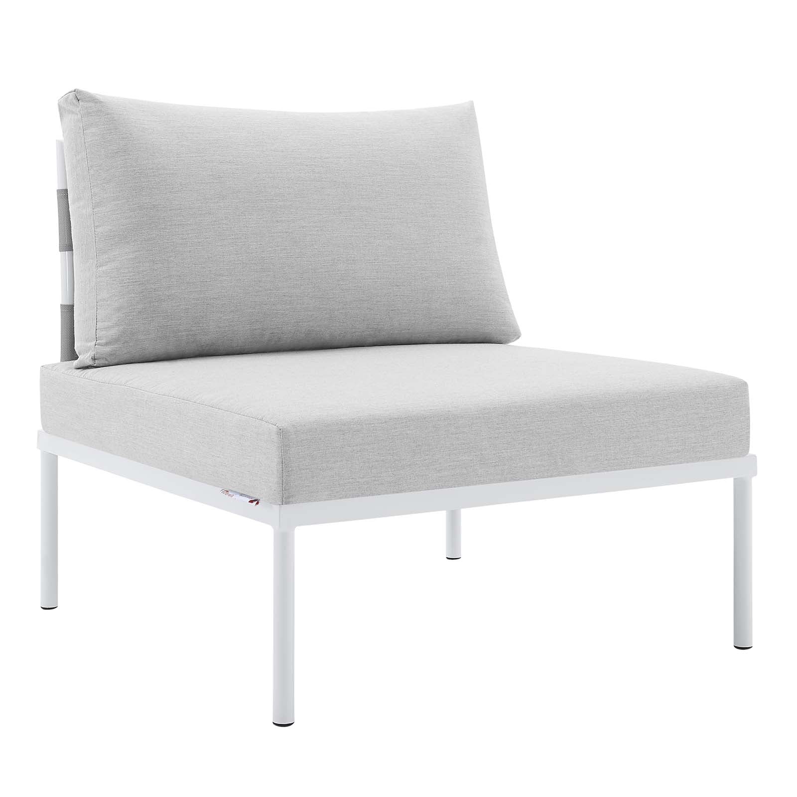 Harmony 7-Piece  Sunbrella® Outdoor Patio Aluminum Sectional Sofa Set By Modway - EEI-4937 - Image 12
