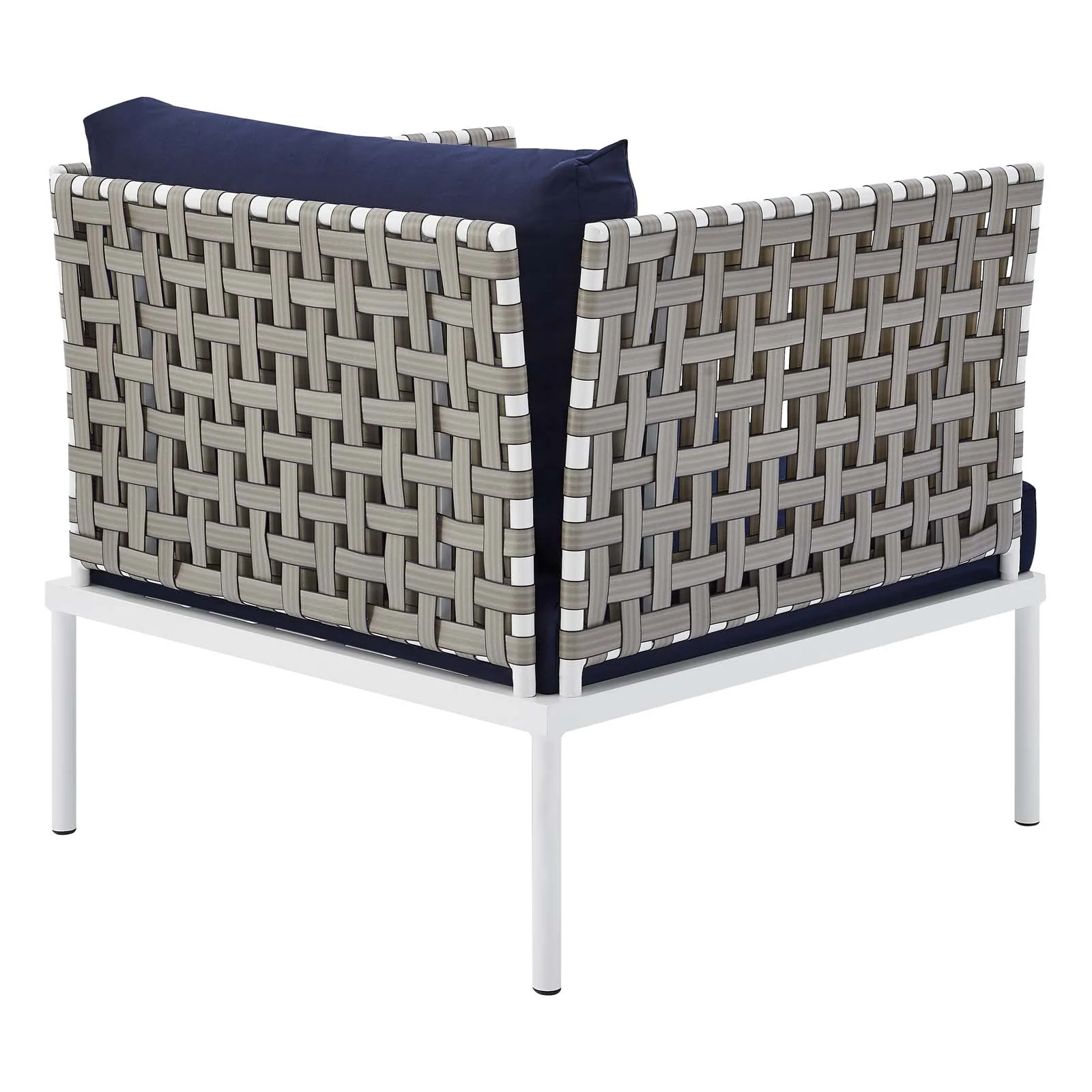 Harmony 8-Piece  Sunbrella® Basket Weave Outdoor Patio Aluminum Seating Set By Modway - EEI-4947 - Image 31