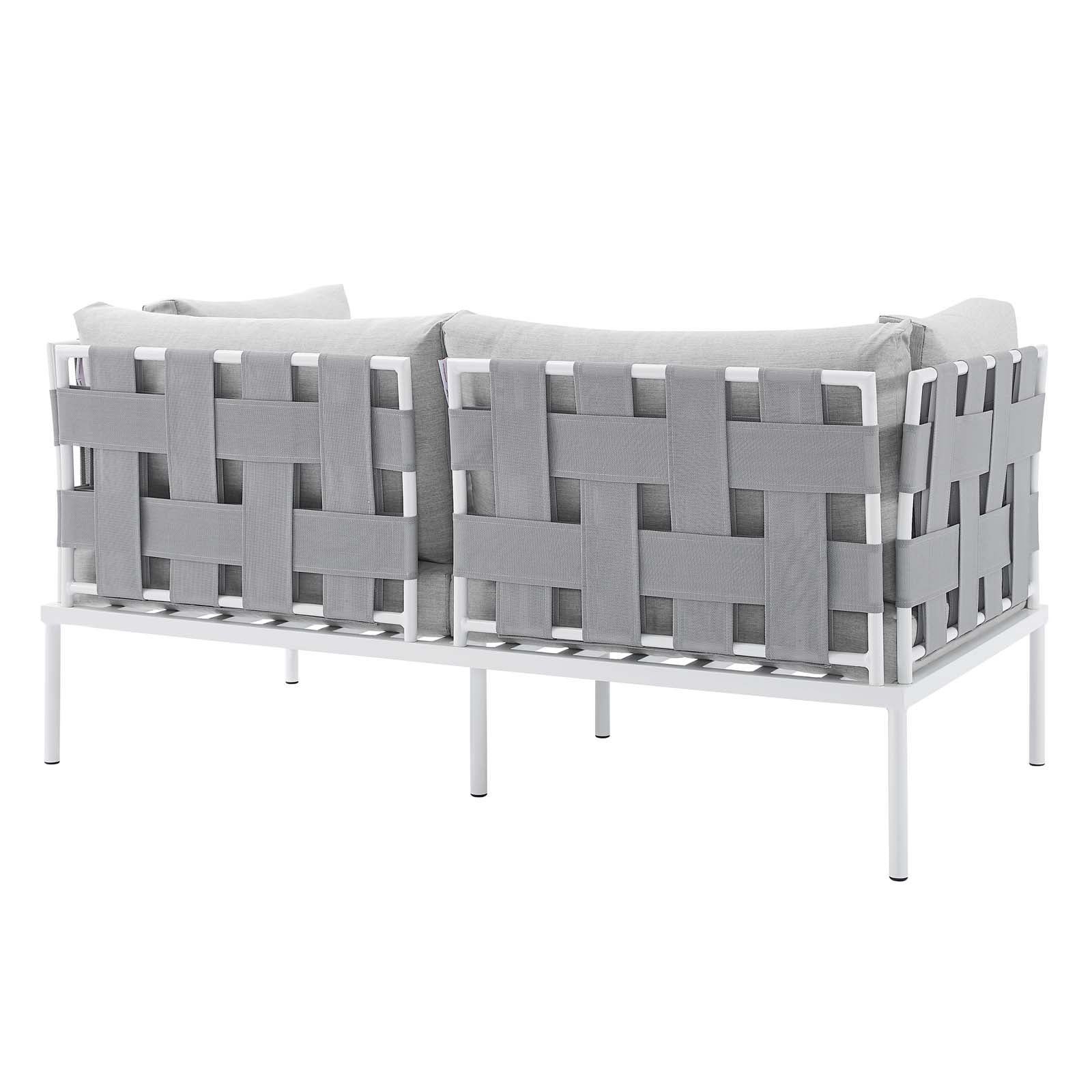 Harmony 8-Piece  Sunbrella® Outdoor Patio Aluminum Seating Set By Modway - EEI-4949 - Image 12
