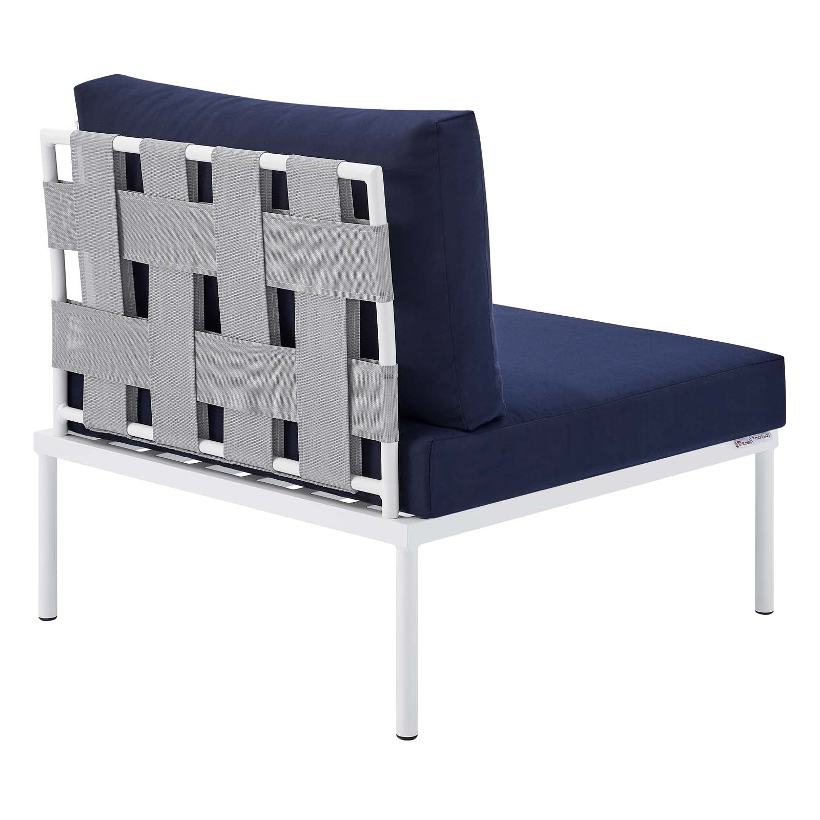 Harmony 8-Piece  Sunbrella® Outdoor Patio Aluminum Sectional Sofa Set By Modway - EEI-4945 - Image 26