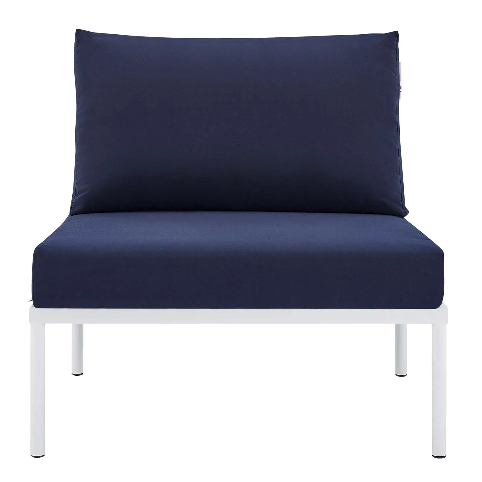 Harmony Sunbrella® Basket Weave Outdoor Patio Aluminum Armless Chair By Modway - EEI-4958 - Image 12