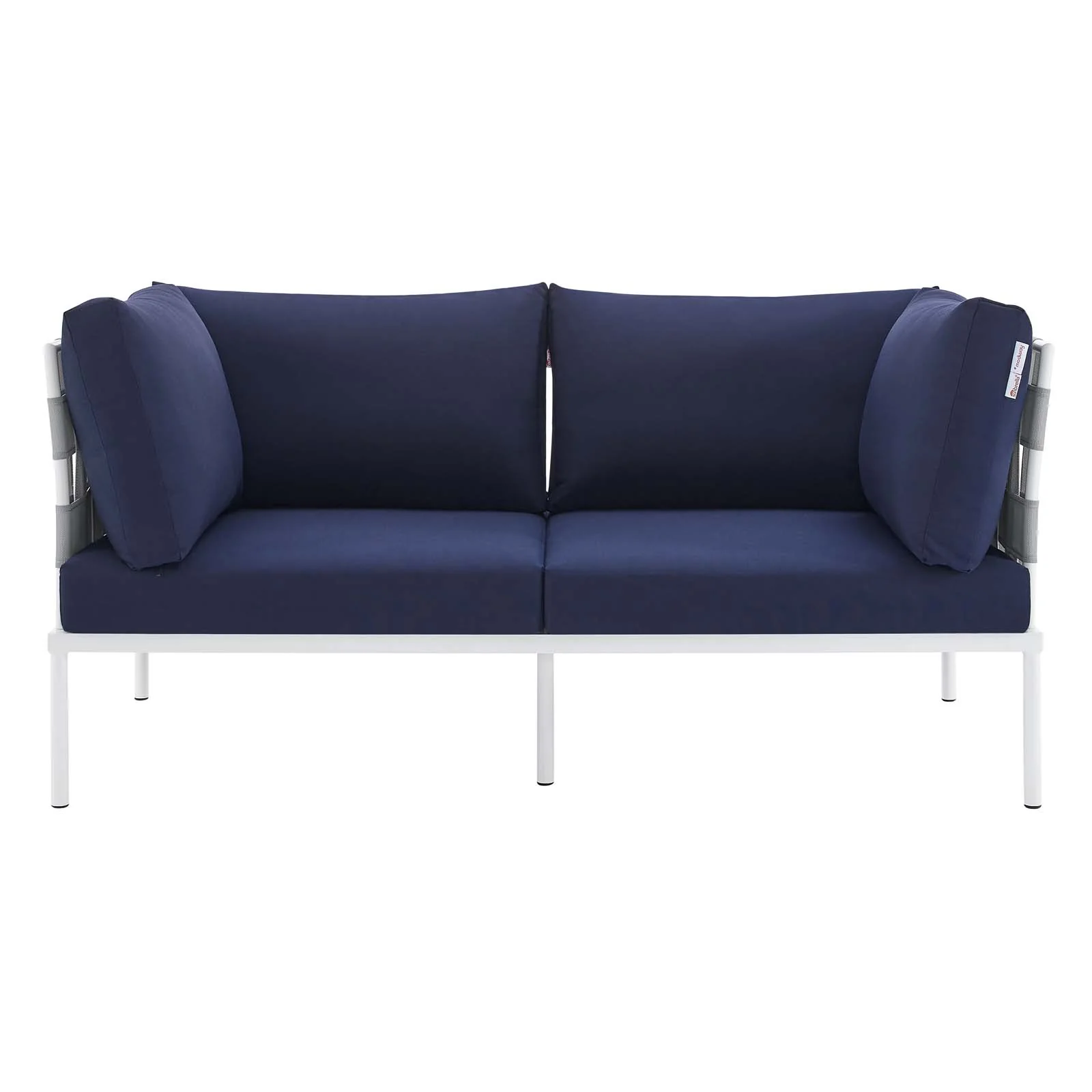Harmony Sunbrella® Outdoor Patio Aluminum Loveseat By Modway - EEI-4964 - Image 12