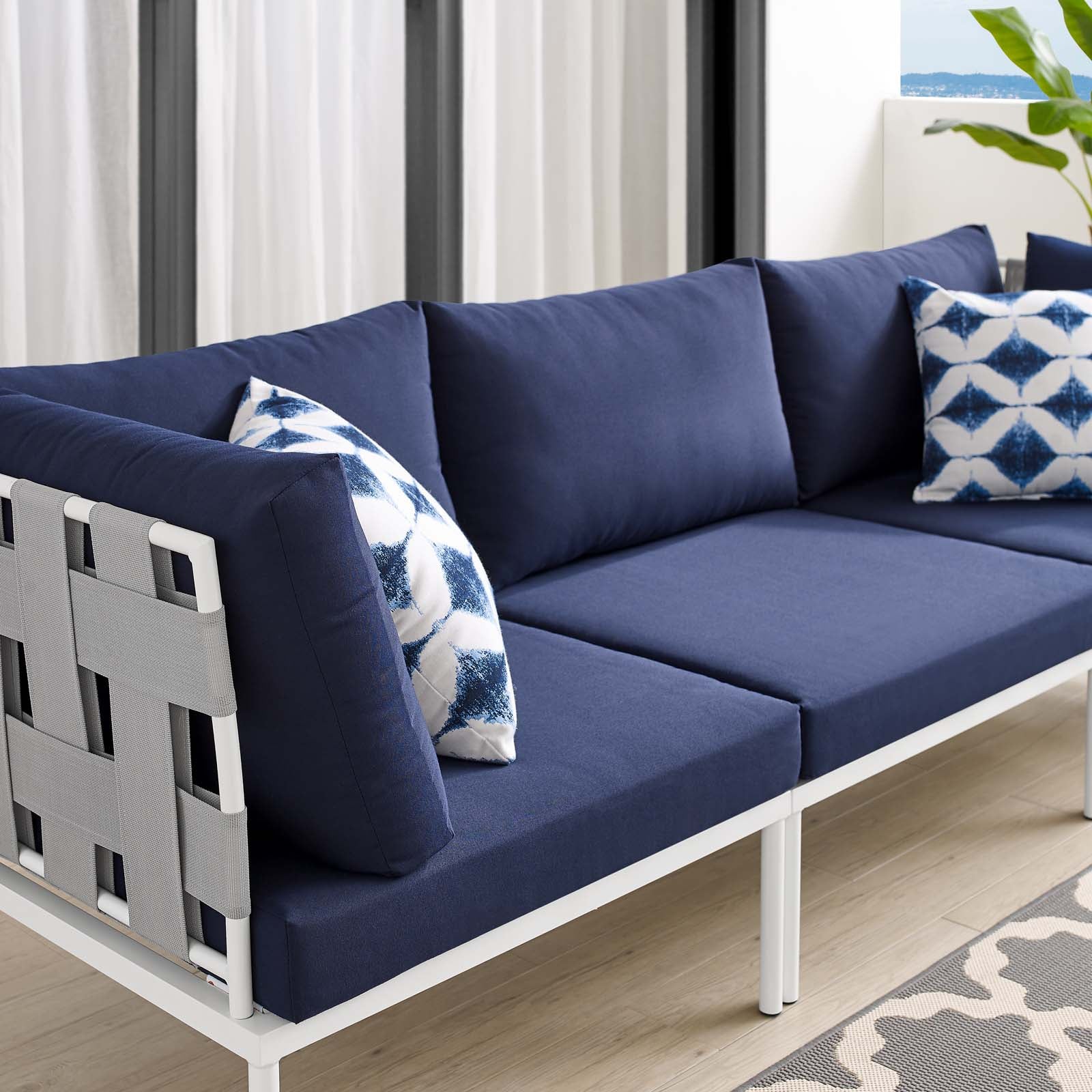 Harmony Sunbrella® Outdoor Patio Aluminum Sofa By Modway - EEI-4968 - Image 15