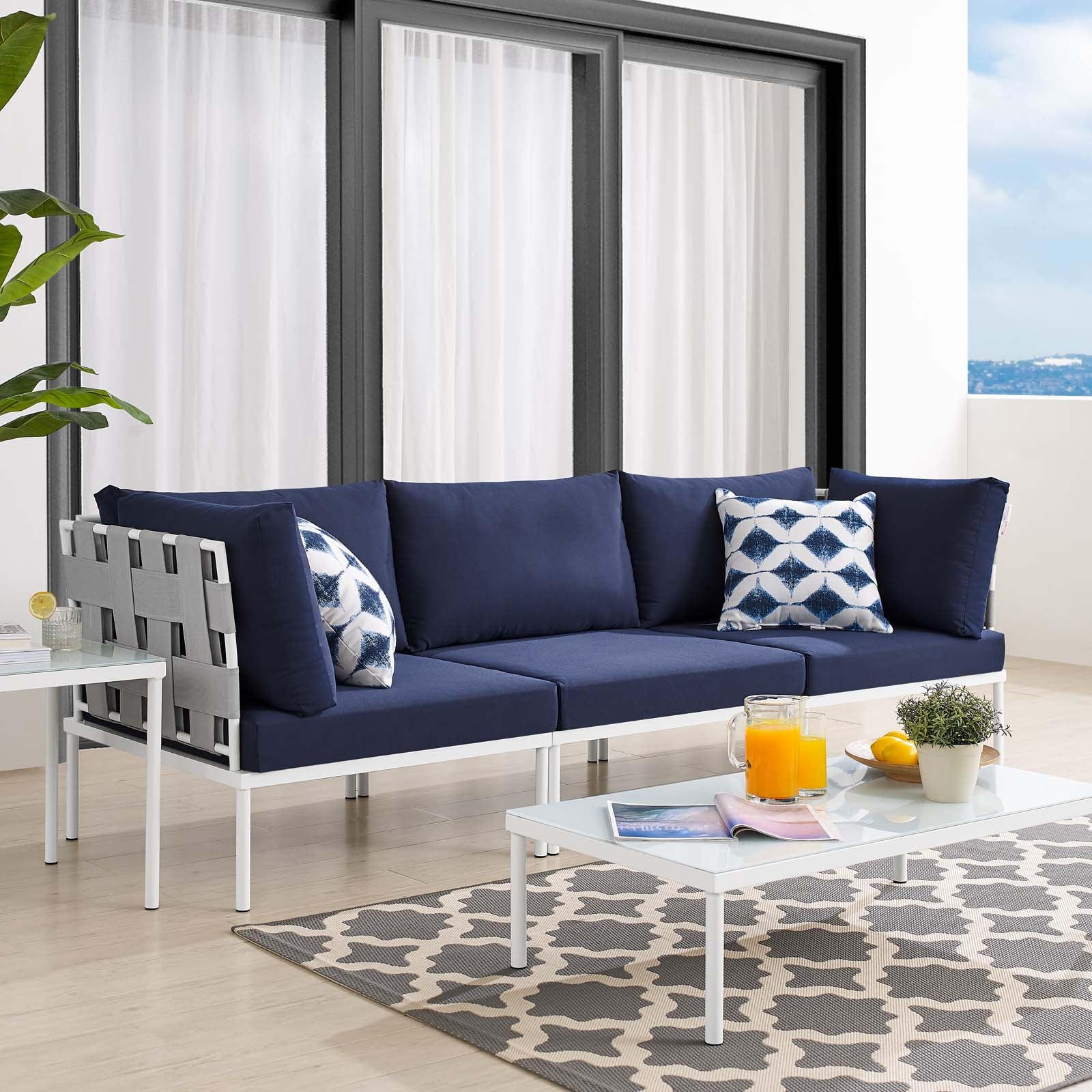 Harmony Sunbrella® Outdoor Patio Aluminum Sofa By Modway - EEI-4968 - Image 16