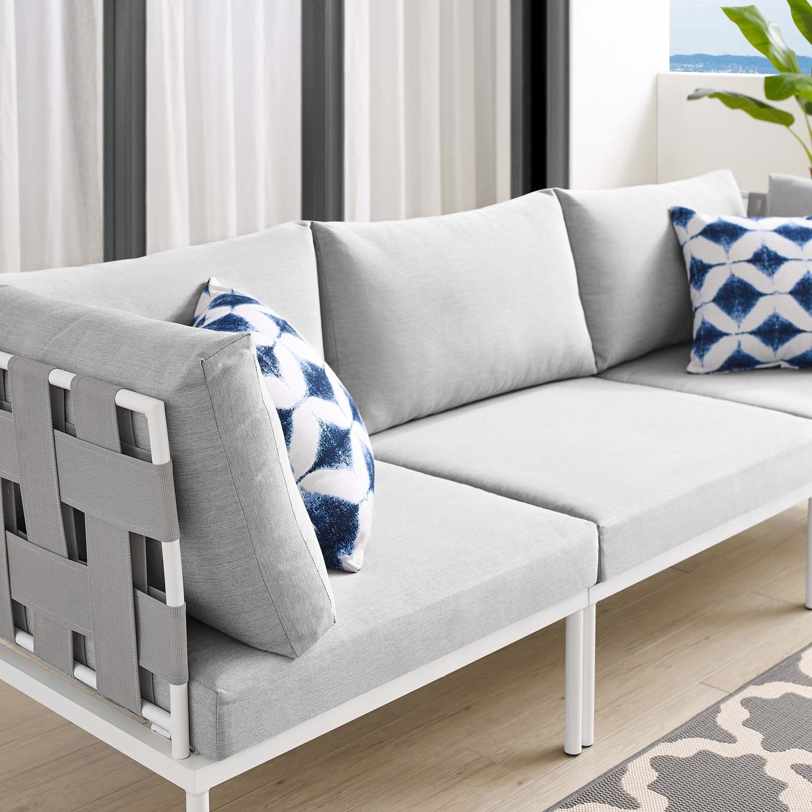 Harmony Sunbrella® Outdoor Patio Aluminum Sofa By Modway - EEI-4968 - Image 8