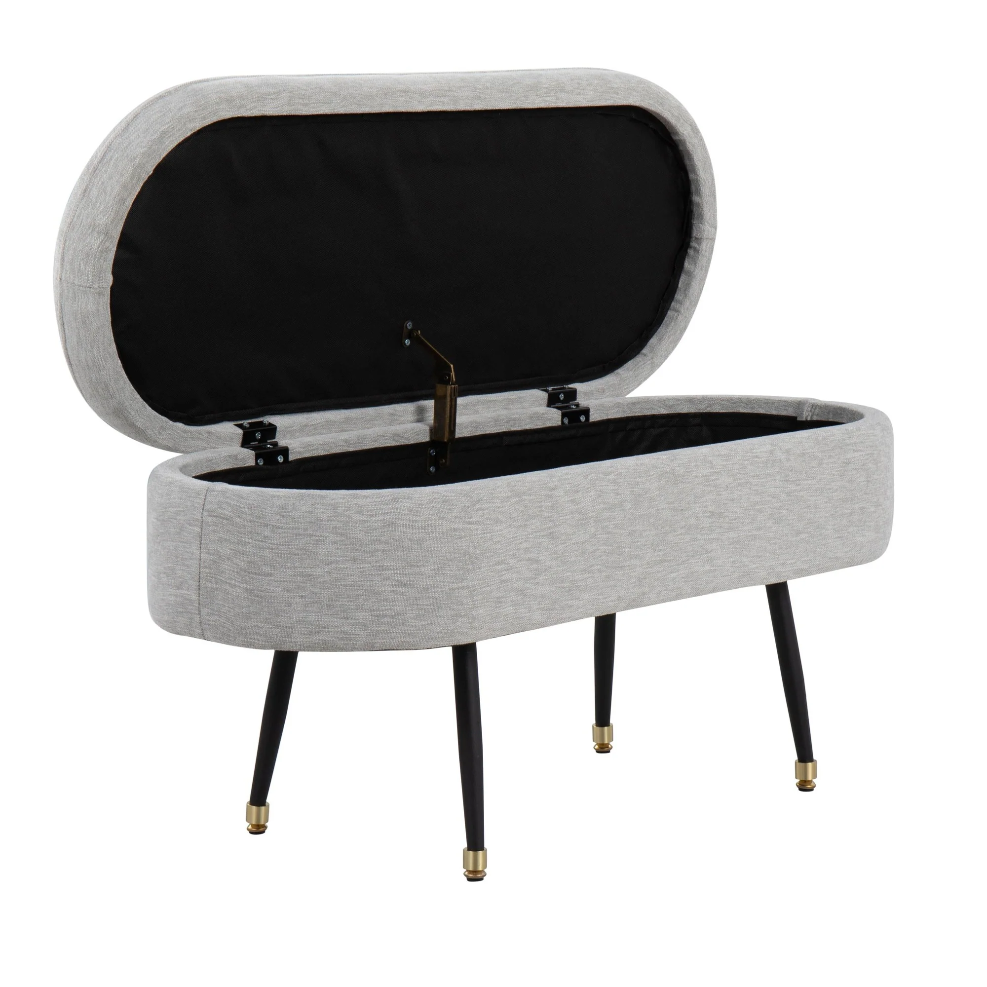 Harvey Storage Bench By LumiSource - OTSTOR-HARVEY BKLGY - Image 2
