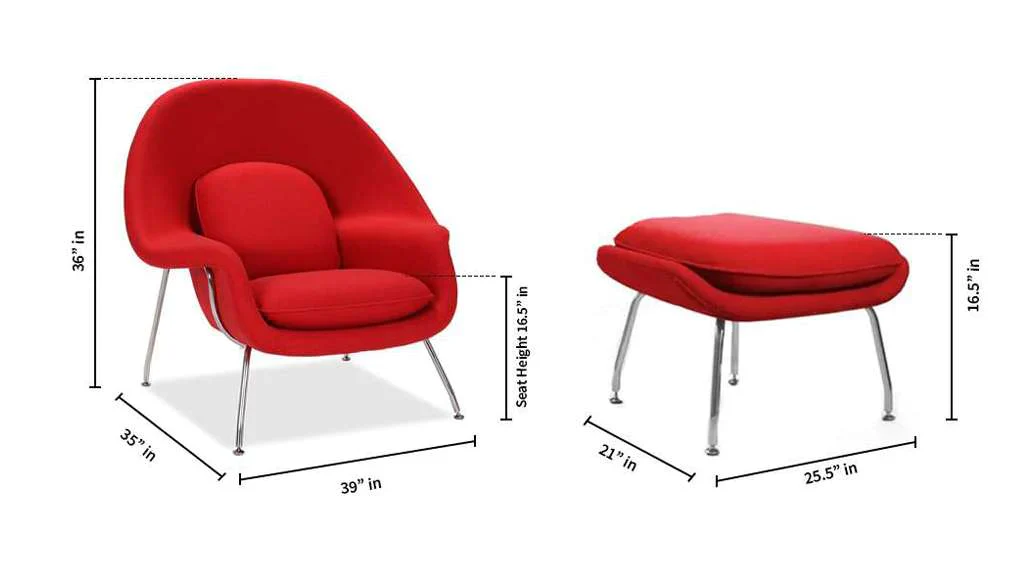 Haven Lounge Chair & Ottoman, Black By Modholic - Image 17