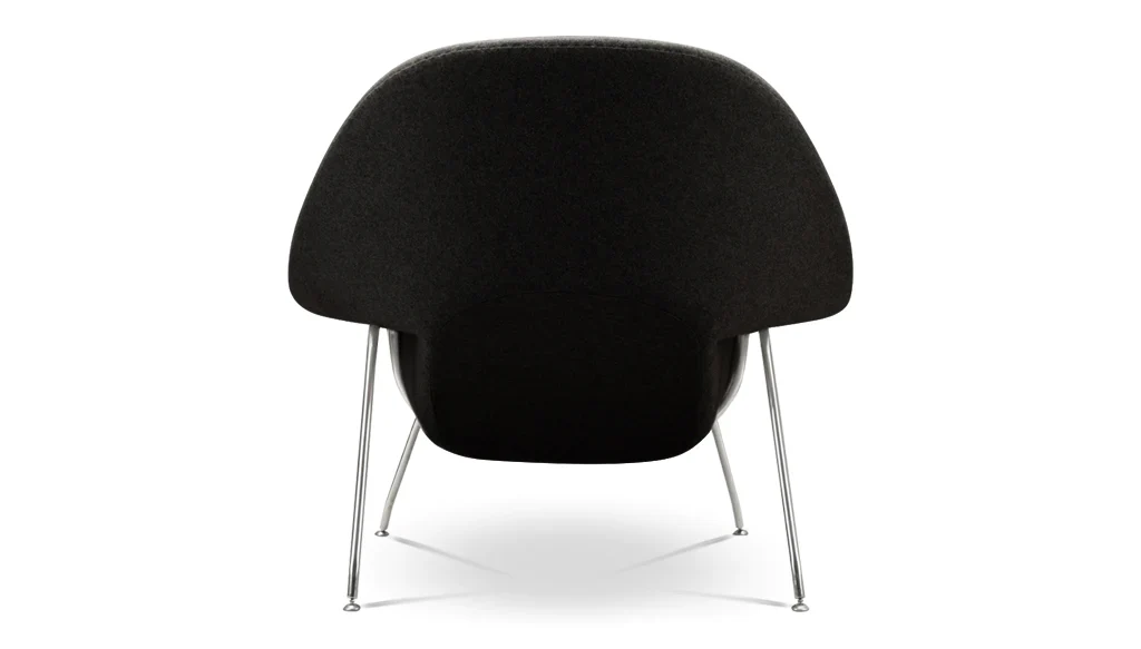 Haven Lounge Chair & Ottoman, Black By Modholic - Image 4