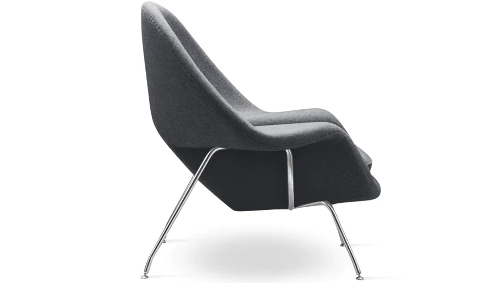 Haven Lounge Chair & Ottoman, Black By Modholic - Image 8