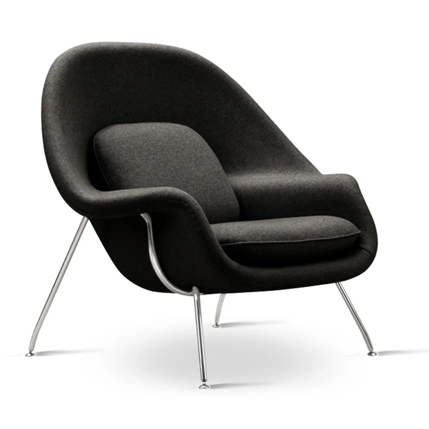 Haven Lounge Chair & Ottoman, Black By World Modern Design - Image 5