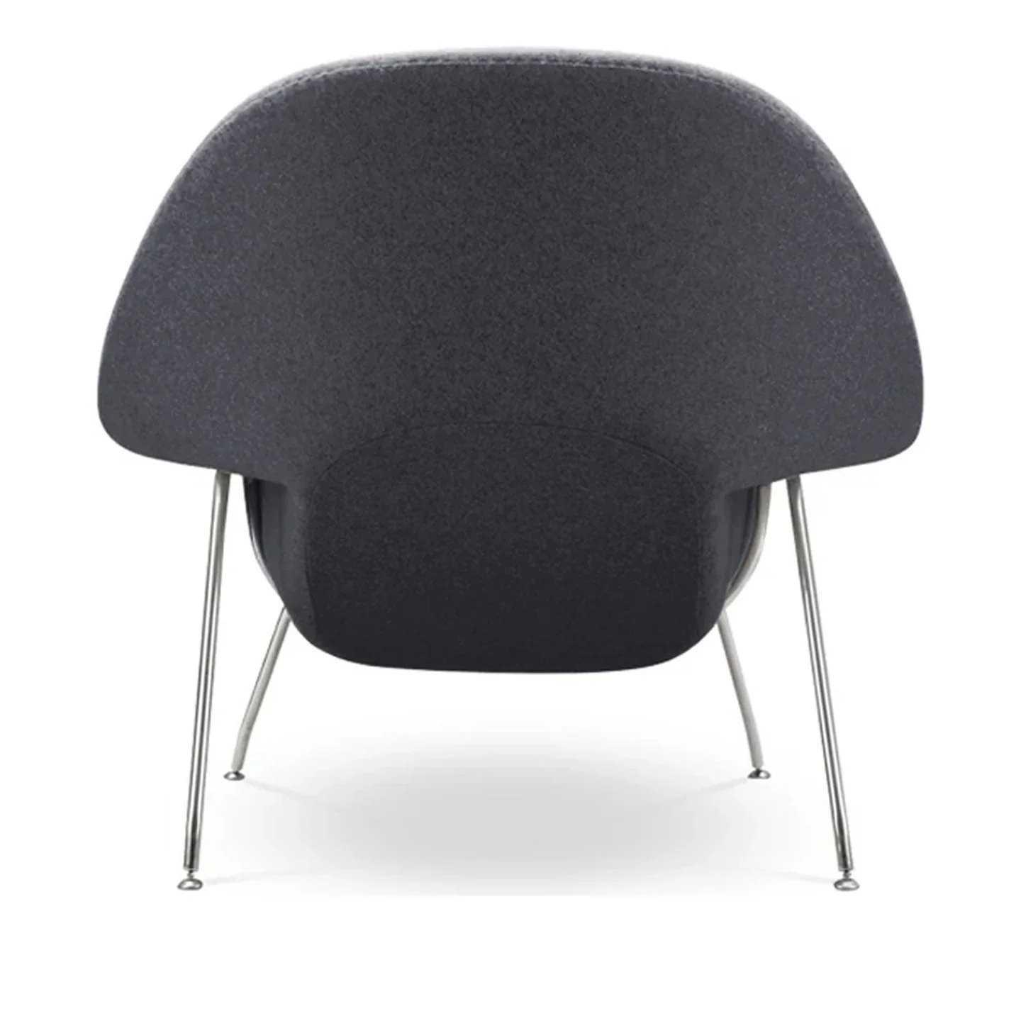 Haven Lounge Chair & Ottoman, Dark Gray By World Modern Design - Image 4