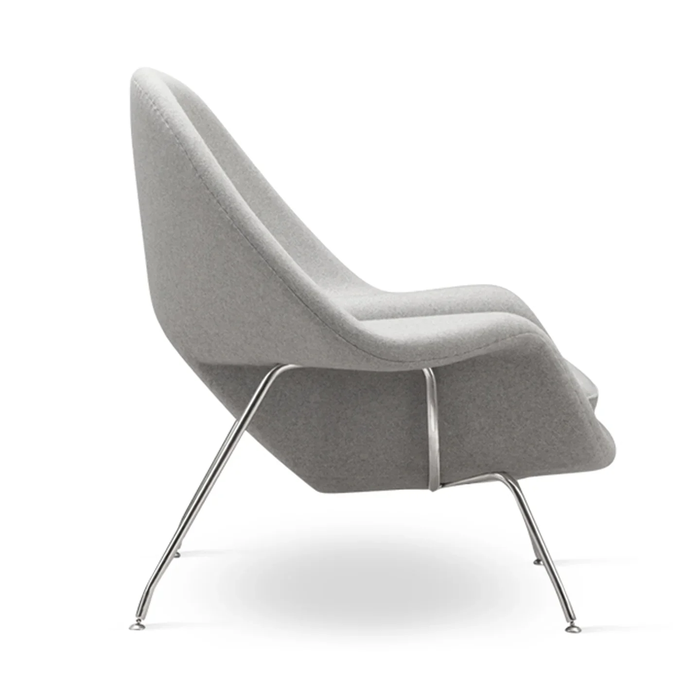 Haven Lounge Chair & Ottoman, Light Gray By World Modern Design - Image 4