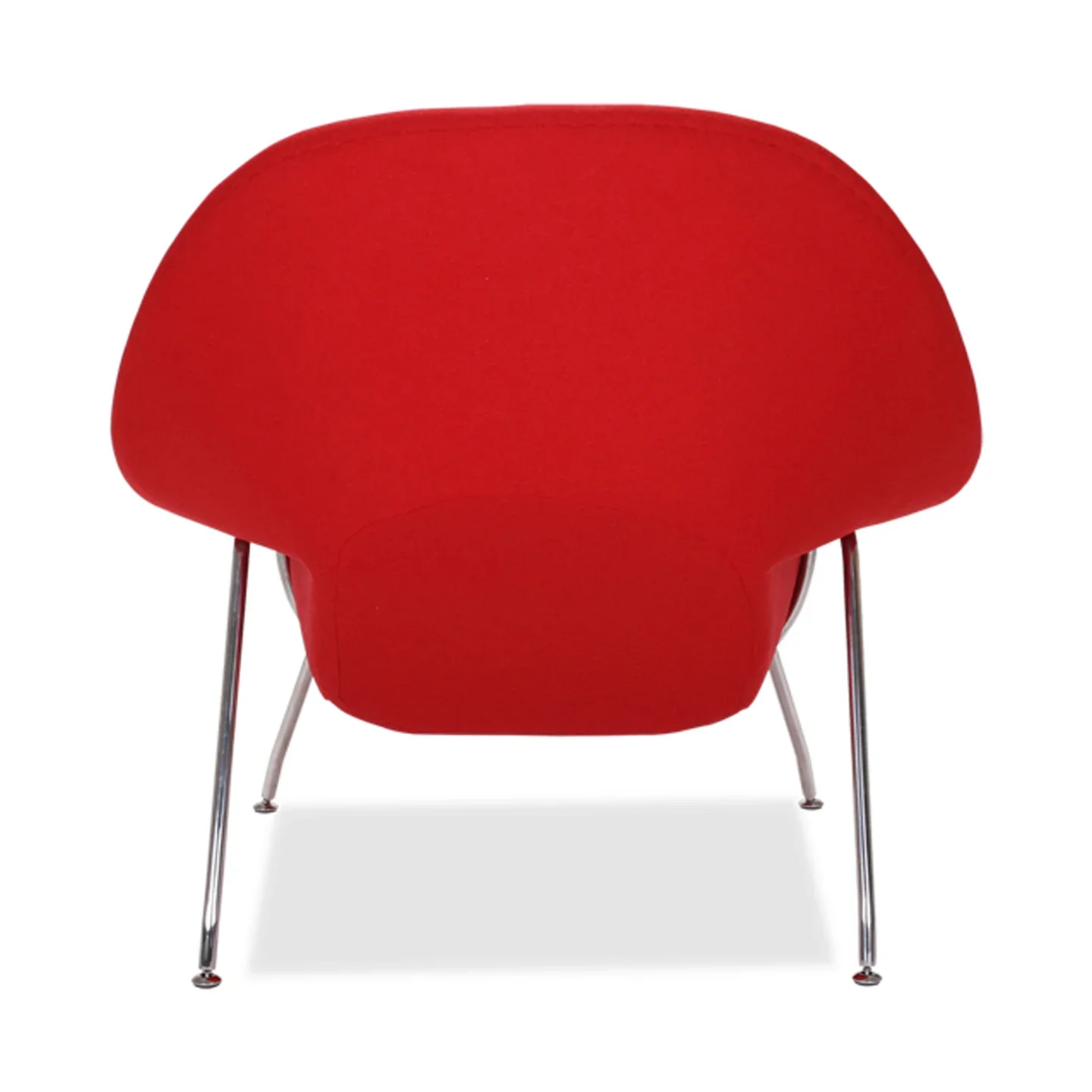 Haven Lounge Chair & Ottoman, Red By World Modern Design - Image 3