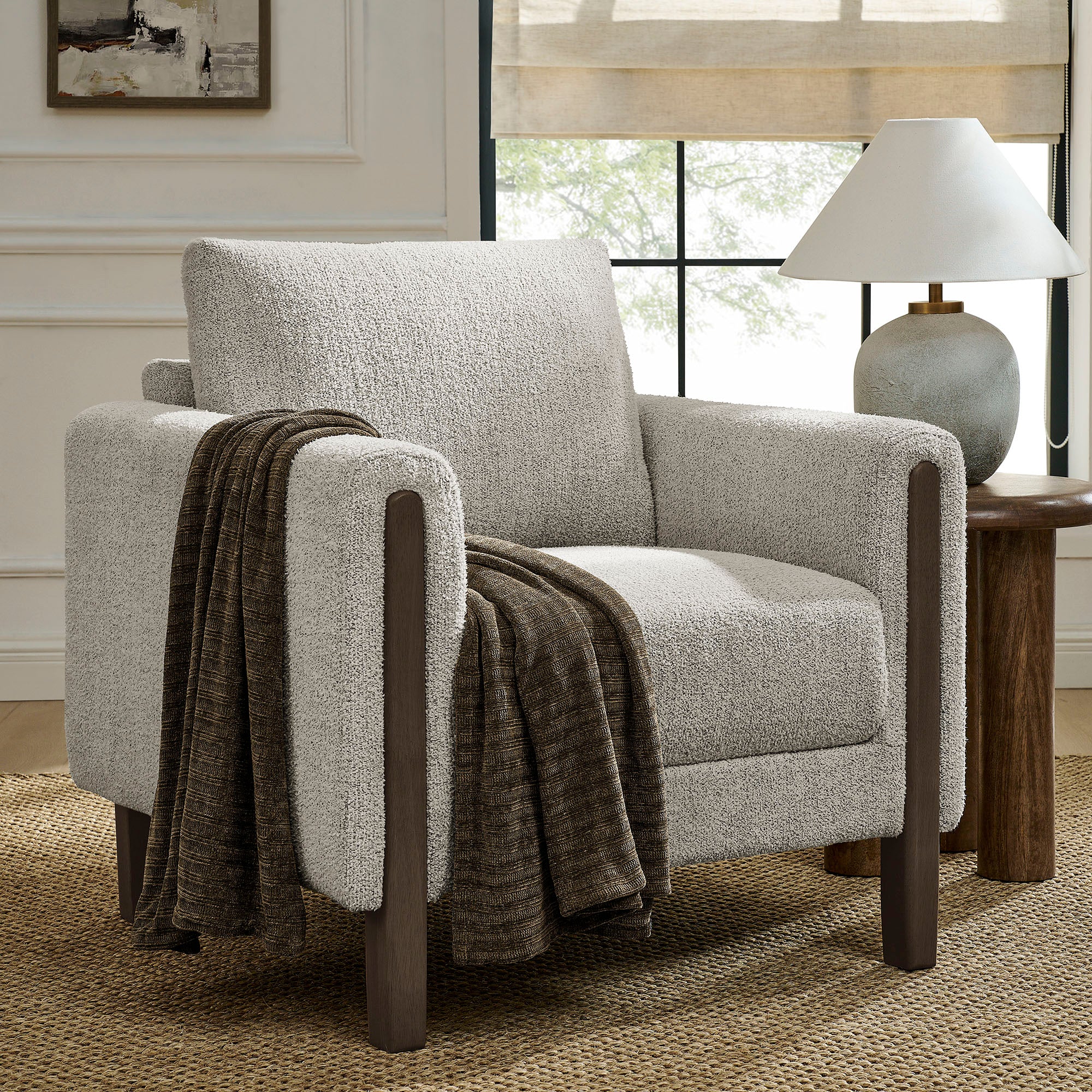 Hawken Boucle Fabric Accent Armchair by Modway - Image 25