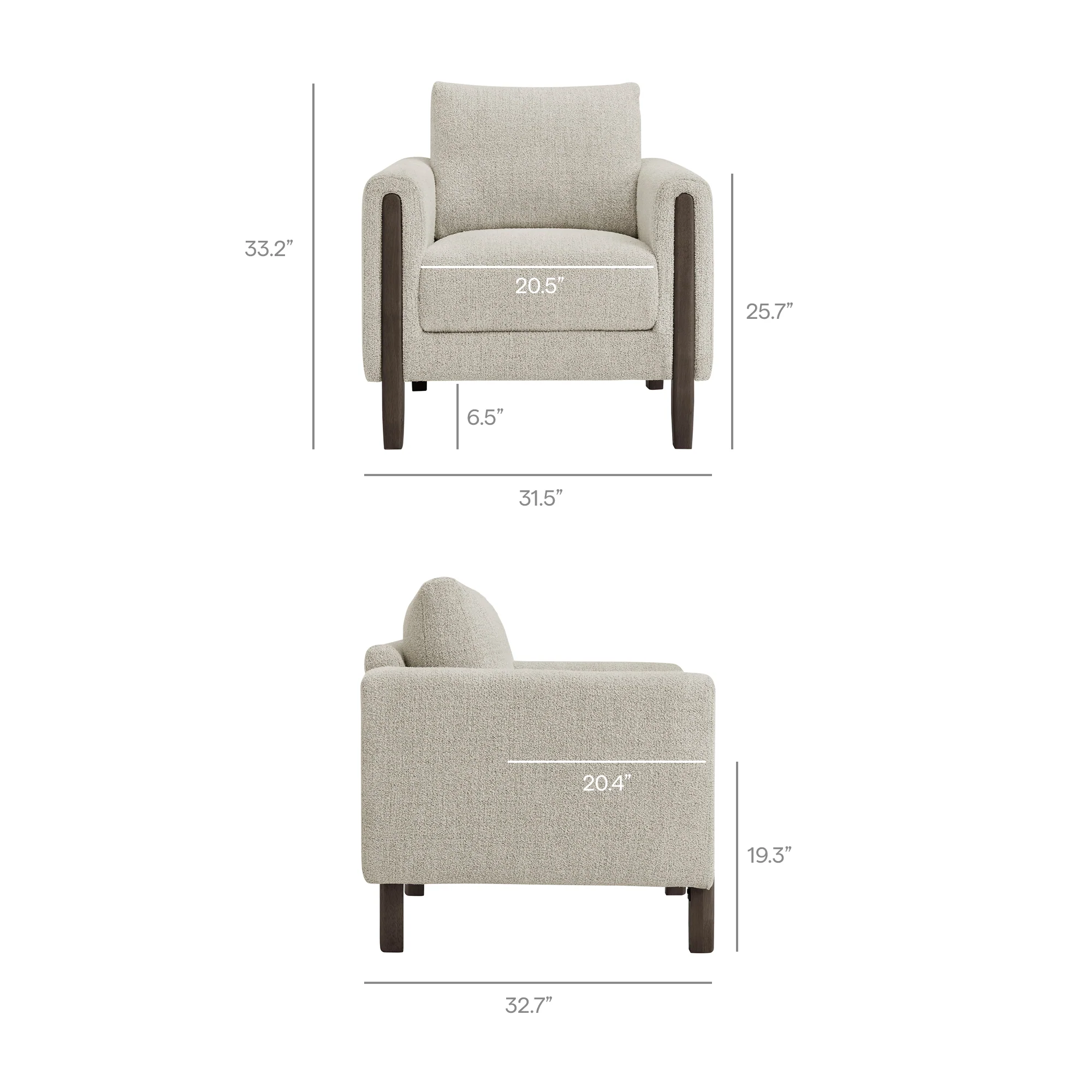 Hawken Boucle Fabric Accent Armchair by Modway - Image 27