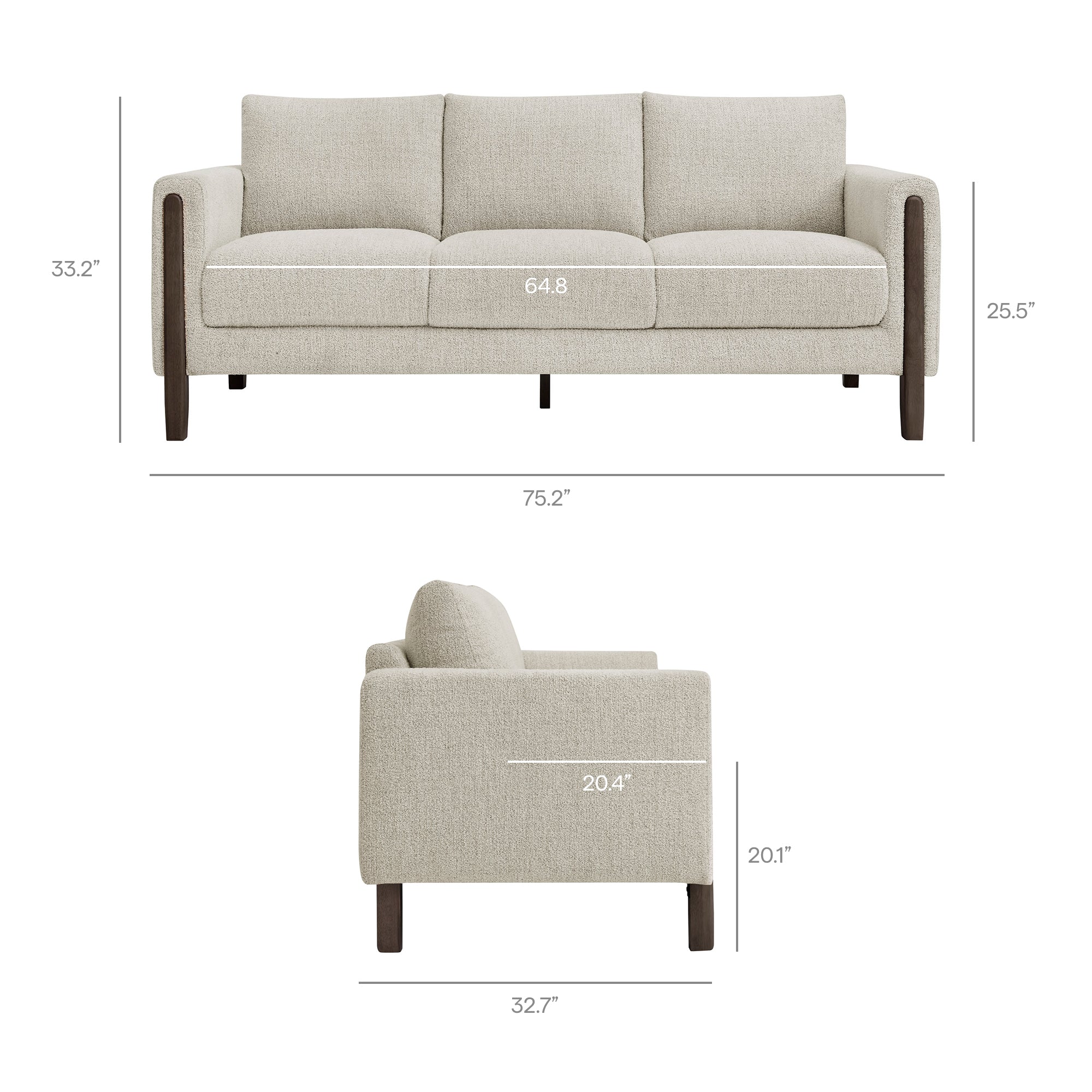 Hawken Boucle Fabric Sofa by Modway - Image 27