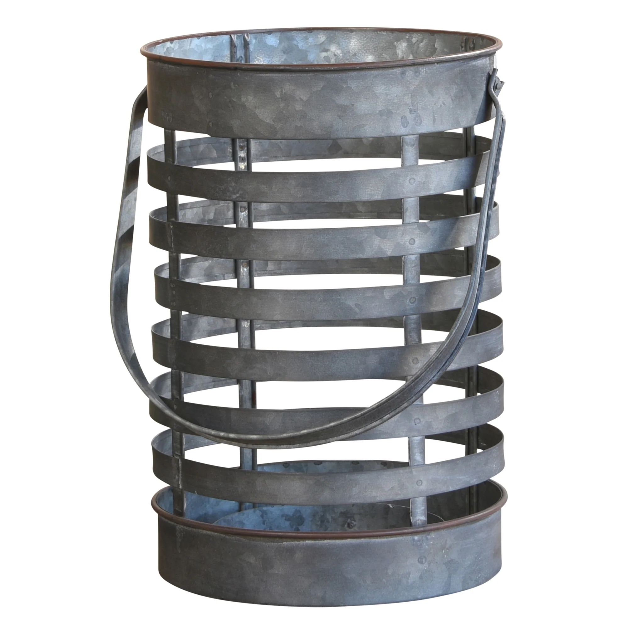 Hawken Lantern, Galvanized Set Of 2 By HomArt - Image 2
