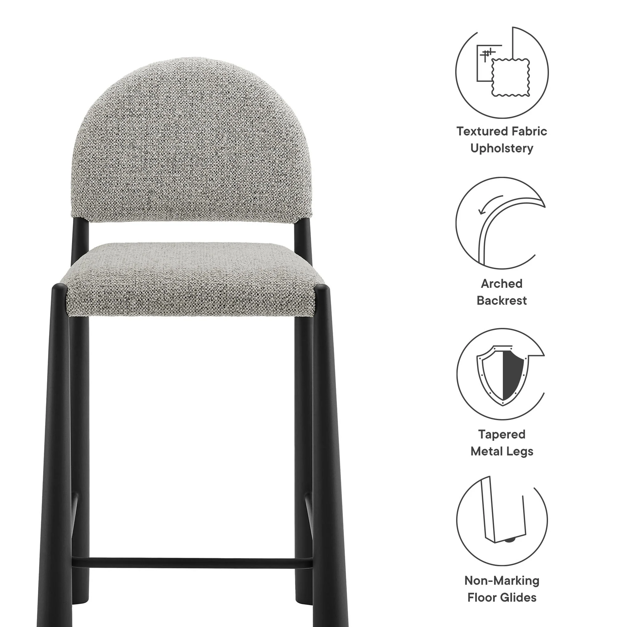 Hayley Upholstered Fabric Counter Stool by Modway - Image 18