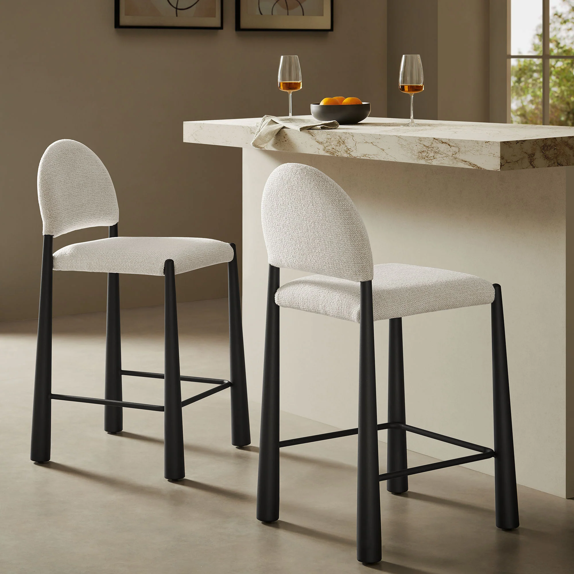 Hayley Upholstered Fabric Counter Stool by Modway - Image 27