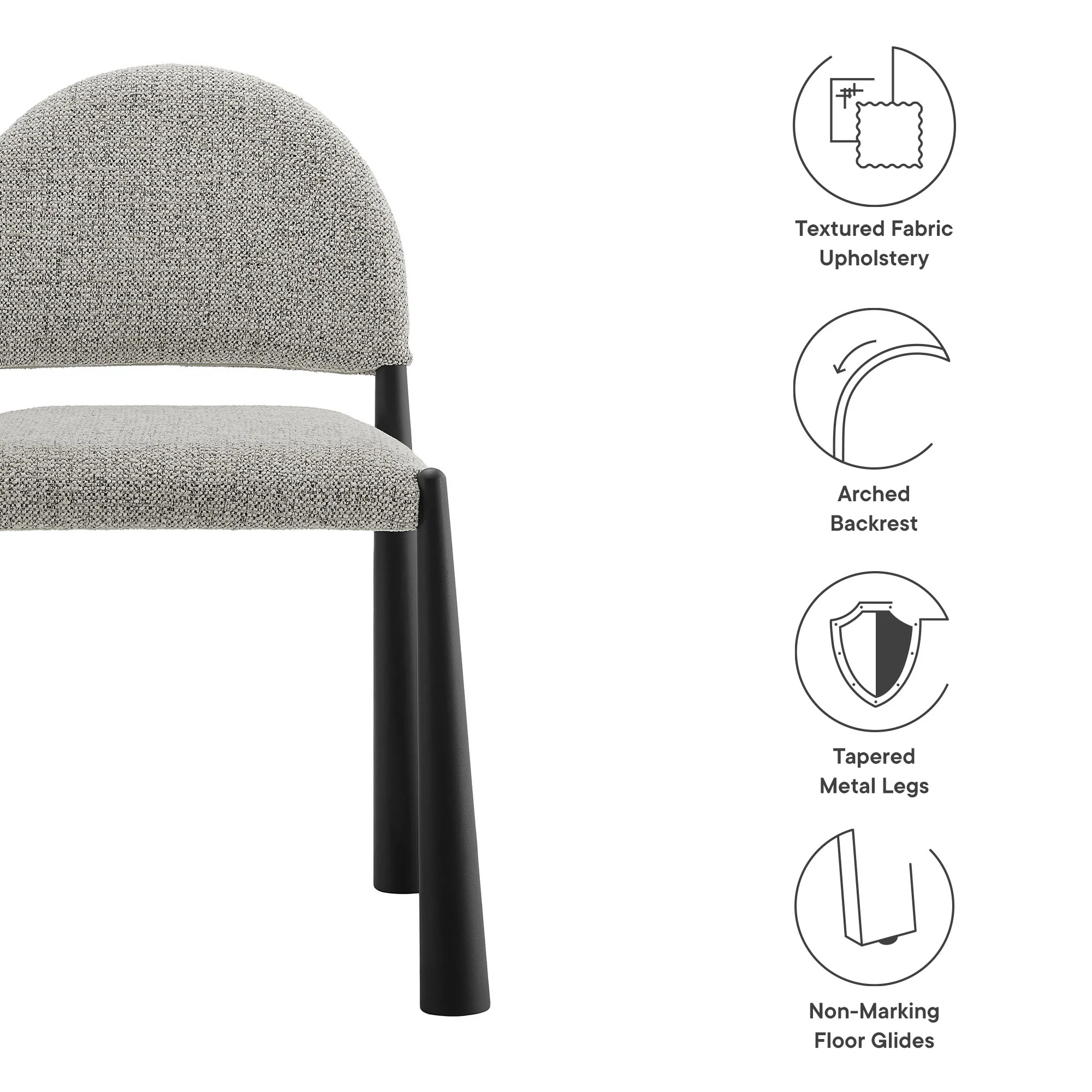 Hayley Upholstered Fabric Dining Side Chair by Modway - Image 18