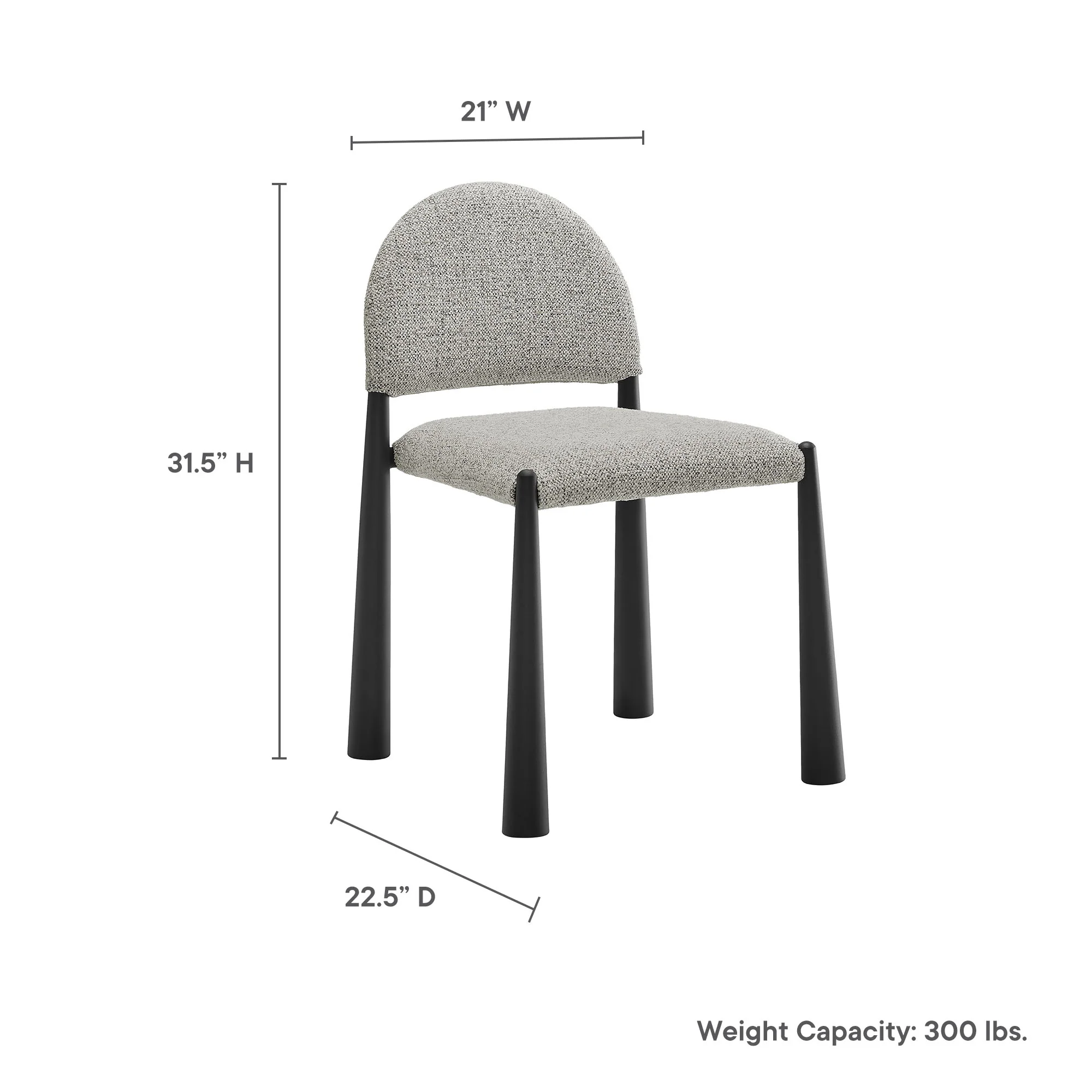 Hayley Upholstered Fabric Dining Side Chair by Modway - Image 19
